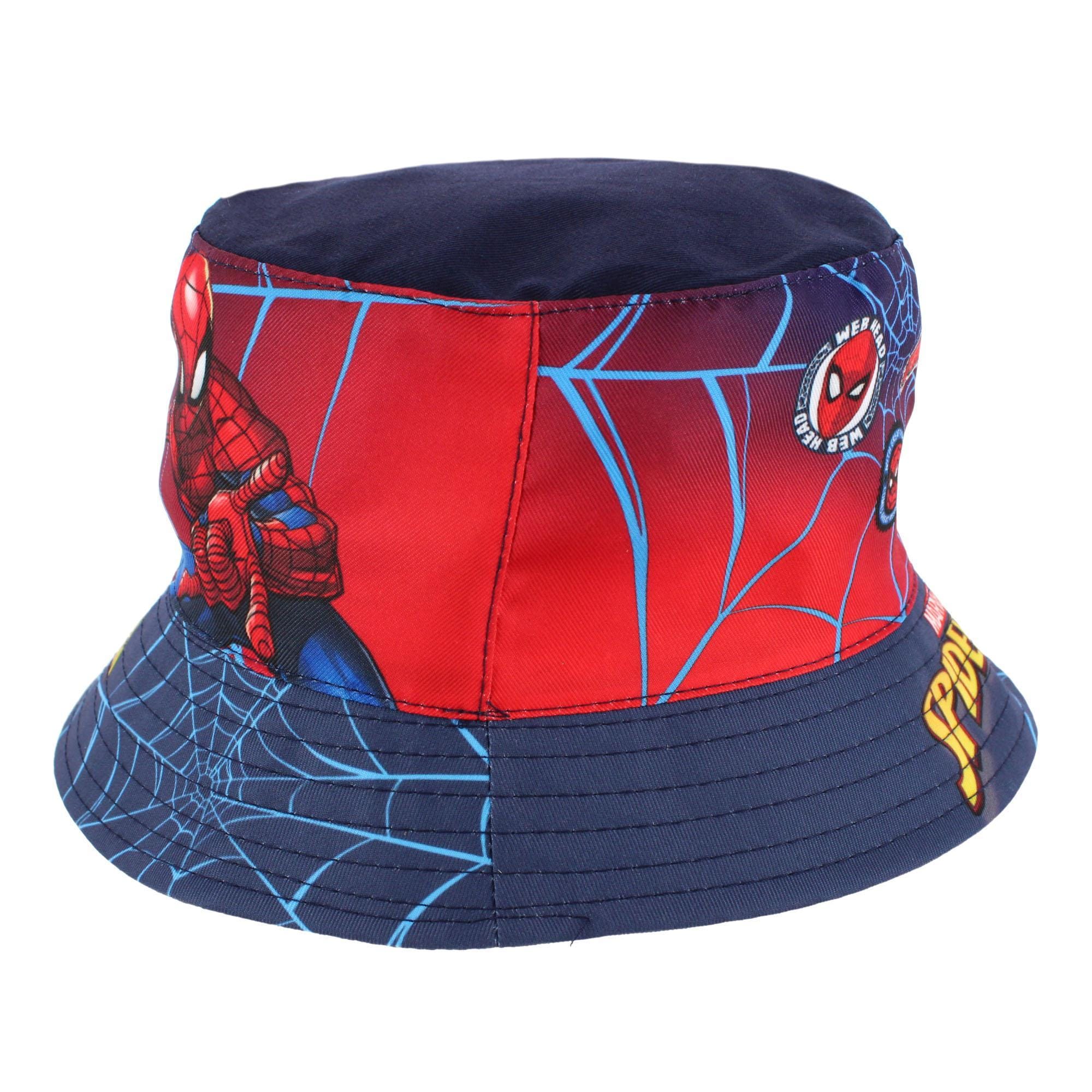 Textiel Trade Boy's Spiderman Bucket Hat - Dark Blue
