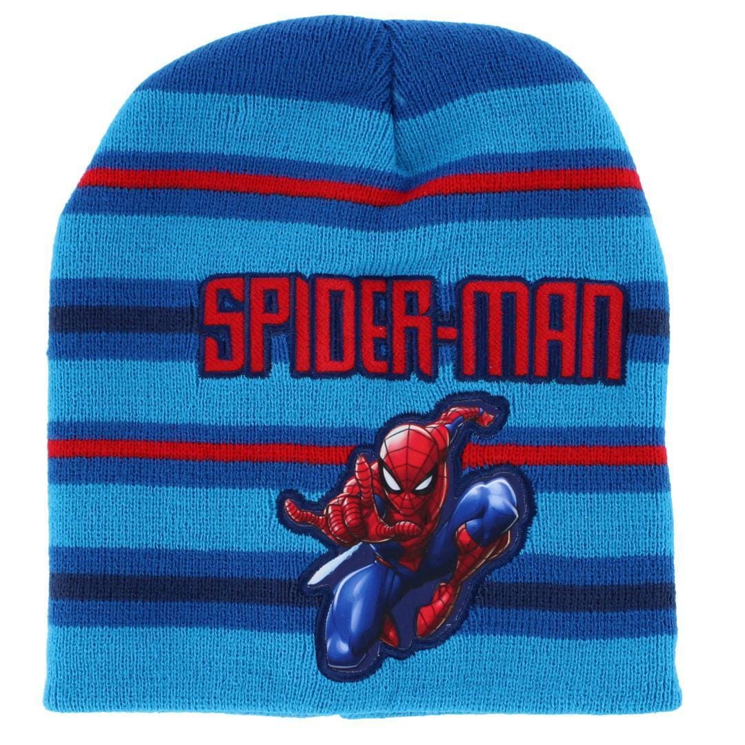 Textiel Trade Boy's Spider-Man Winter Beanie and Gloves Set - Royal Blue