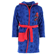 Boy's Spiderman Hooded Plush Bathrobe