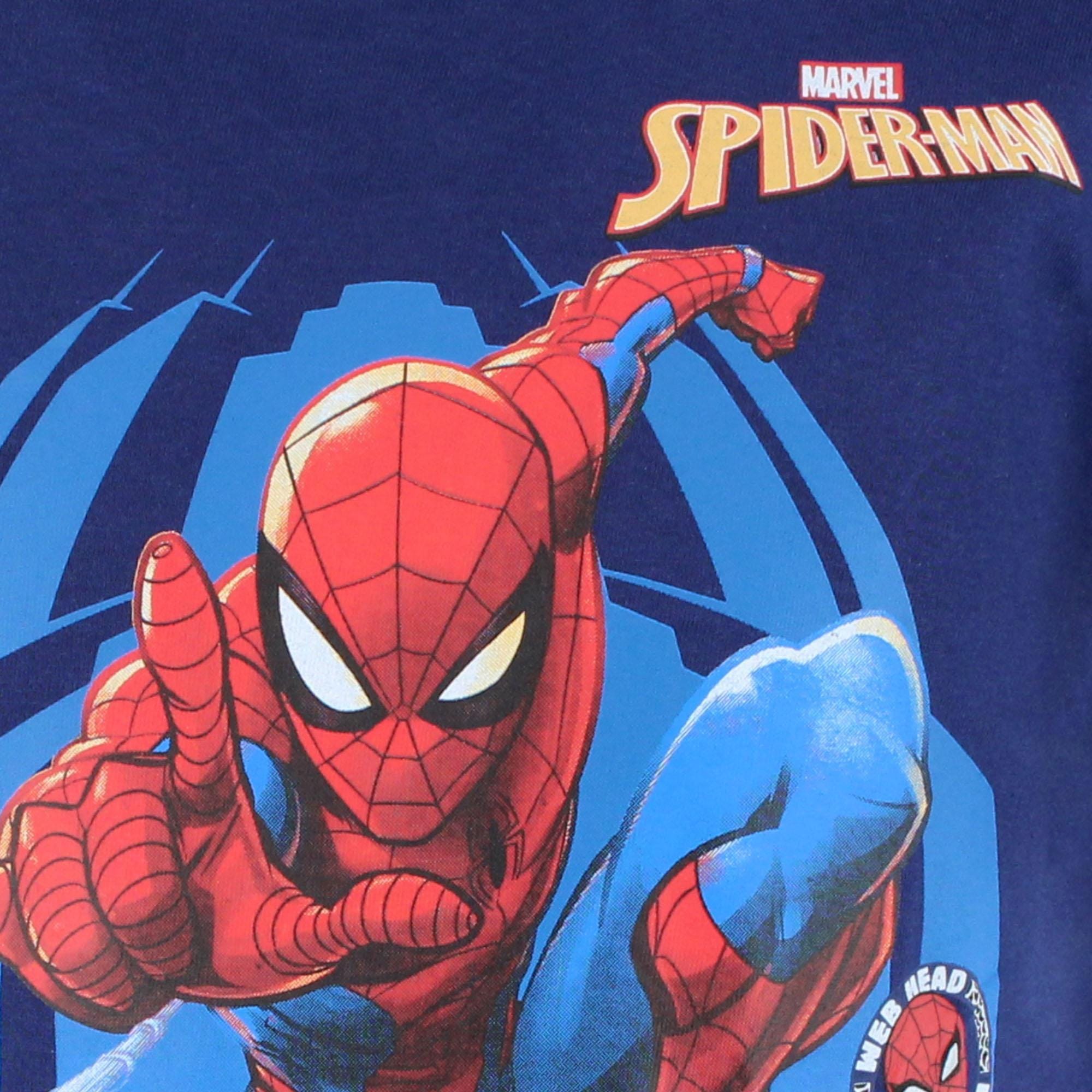 Textiel Trade Boy's Toddler Spiderman T-Shirt - Navy