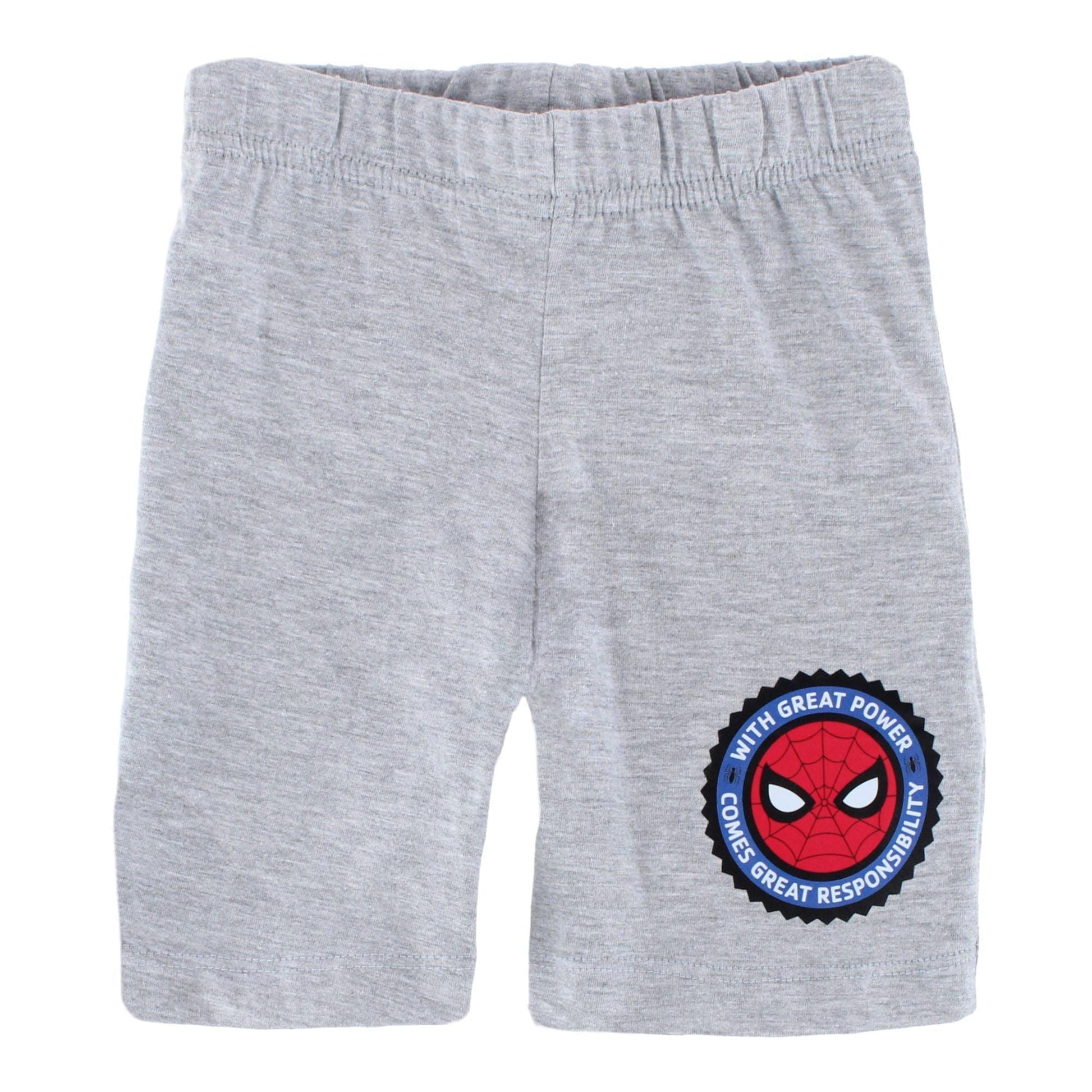 Textiel Trade Boys Toddler Spiderman Short Pajama Set - Gray