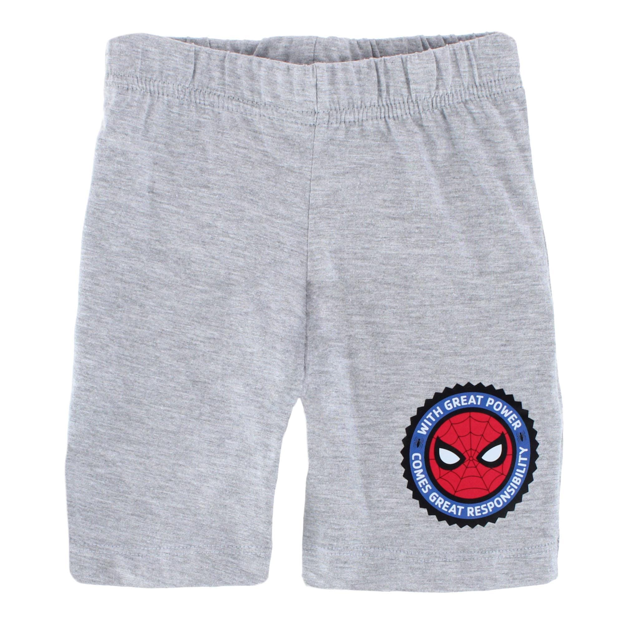 Textiel Trade Boys Toddler Spiderman Short Pajama Set - Gray