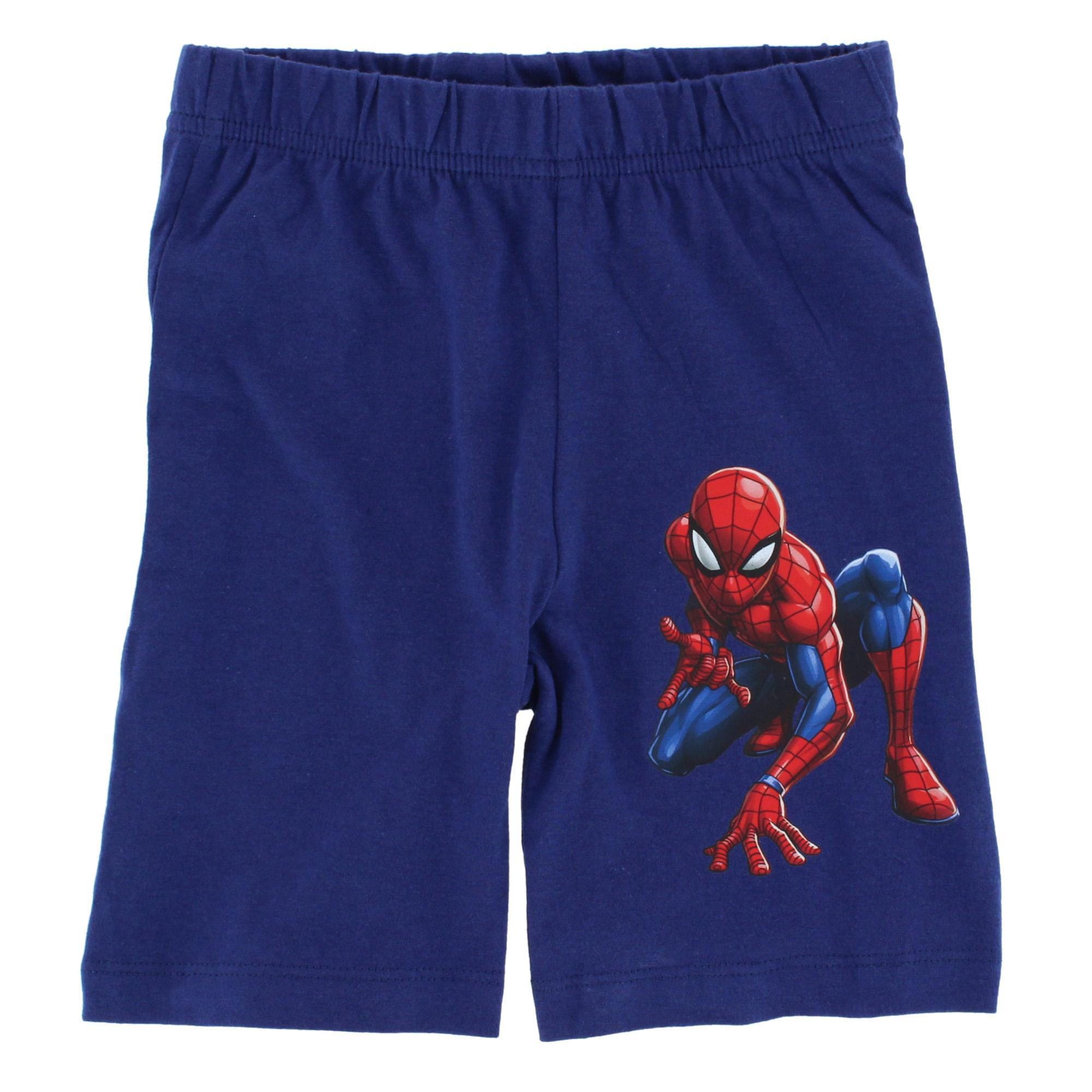 Textiel Trade Boys Toddler Spiderman Short Pajama Set - Navy