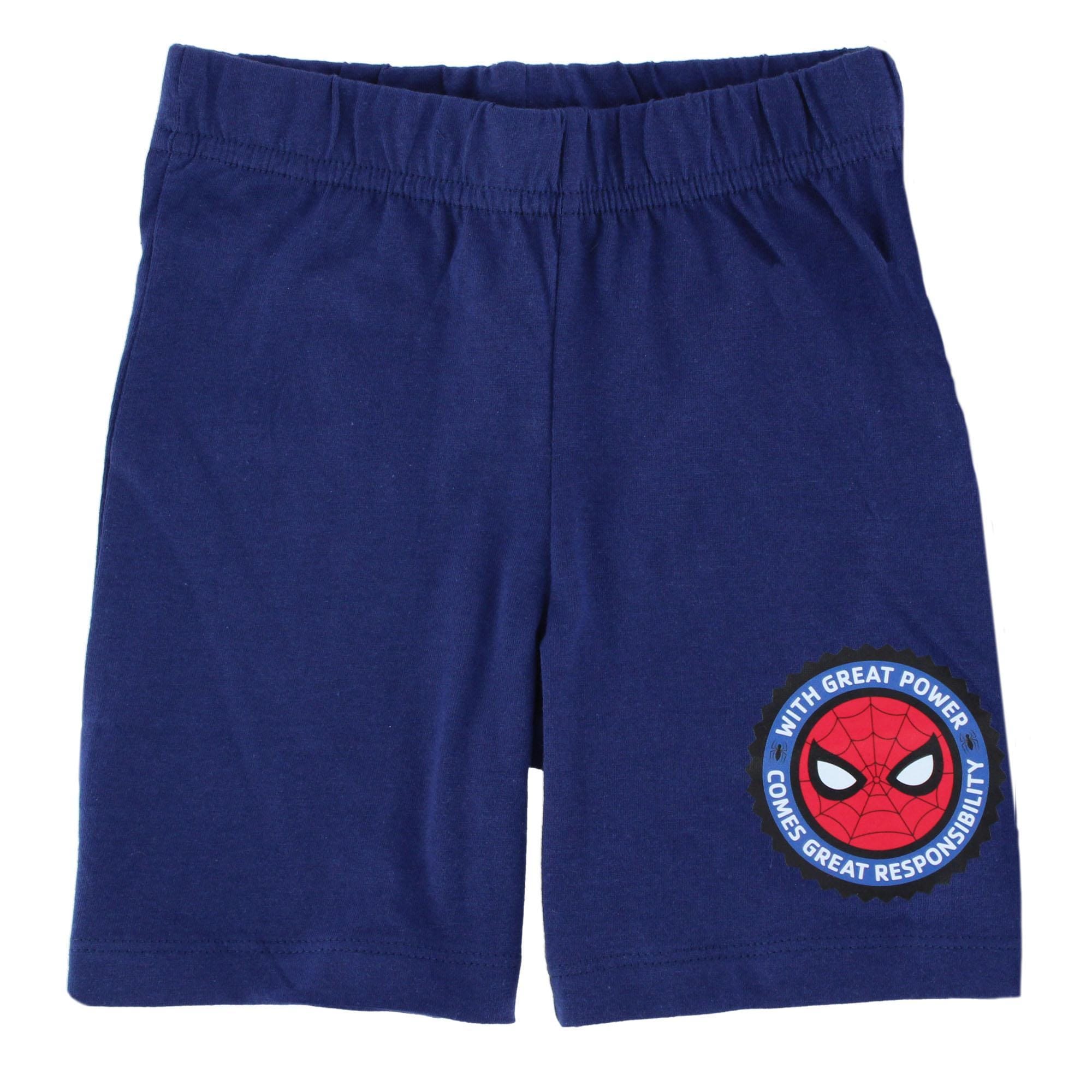 Textiel Trade Boys Spiderman Short Pajama Set - Blue
