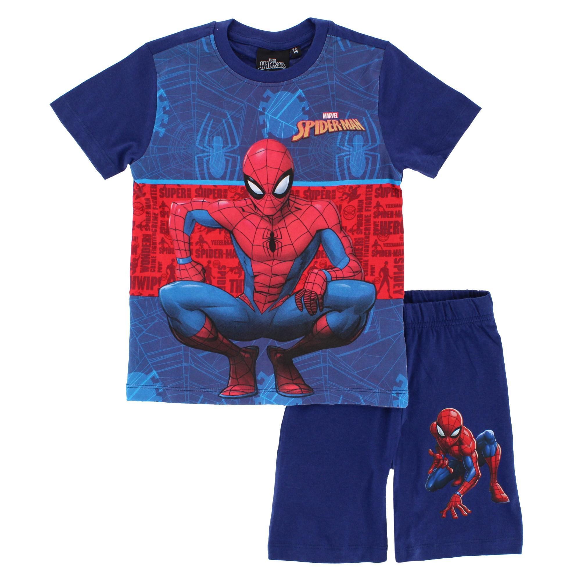 Textiel Trade Boys Spiderman Short Pajama Set