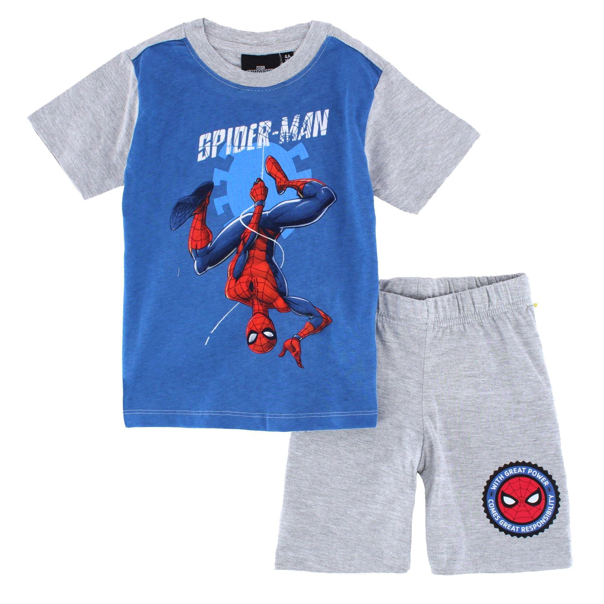 Textiel Trade Boys Spiderman Short Pajama Set - Boys Spiderman Short Pajama Set