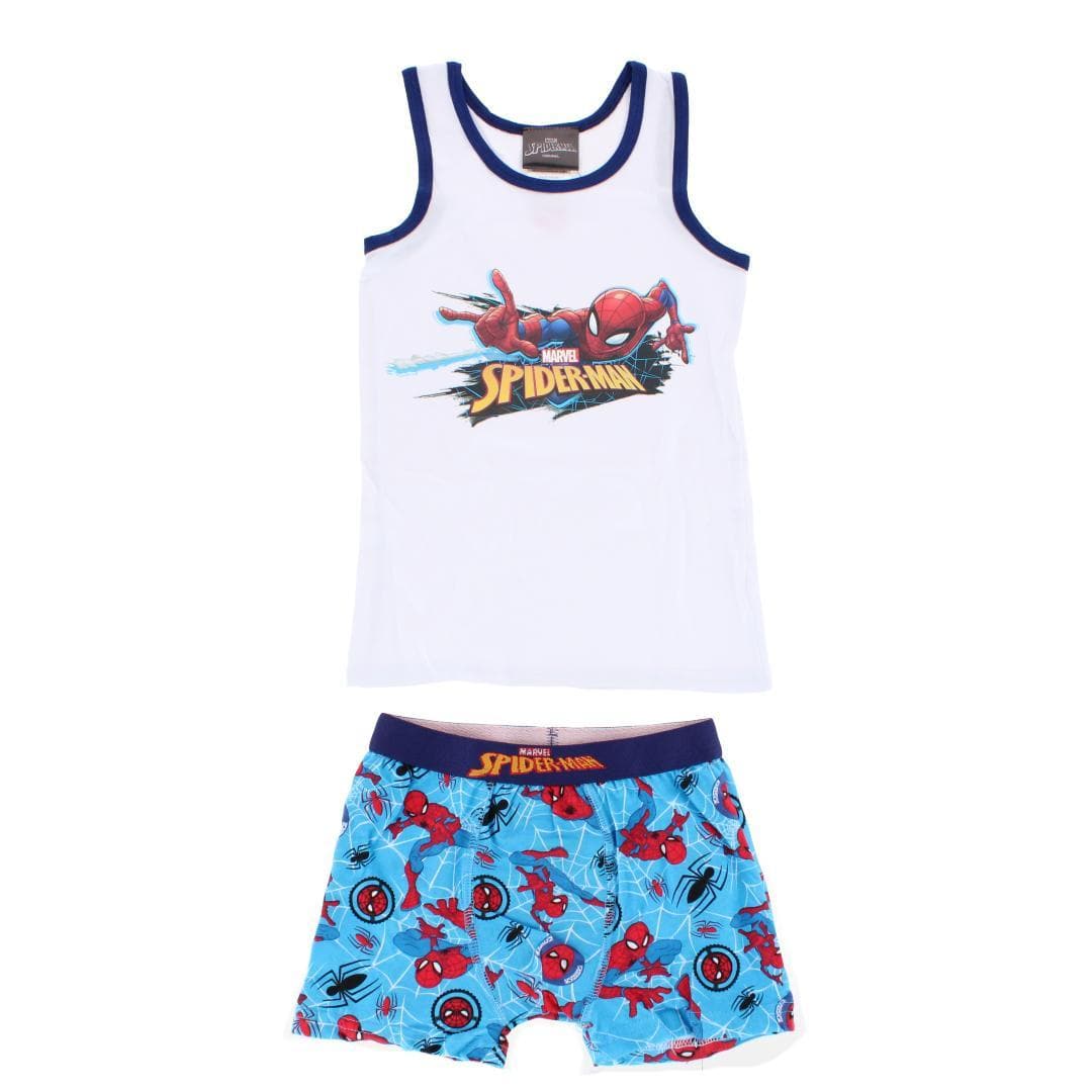 Textiel Trade Boy's Spiderman Tank and Boxer Briefs Underwear Set