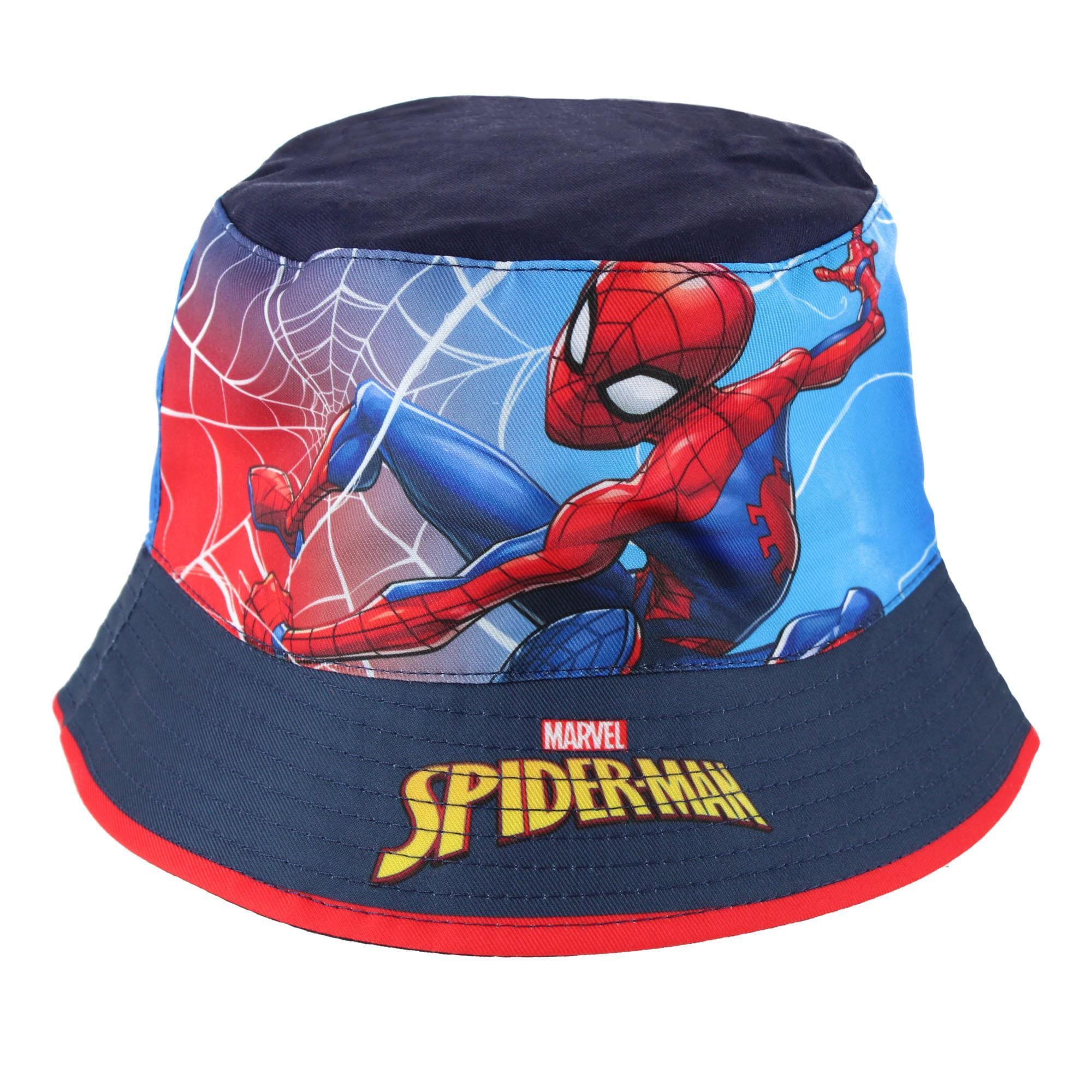 Textiel Trade Boy's Spiderman Bucket Hat - Navy