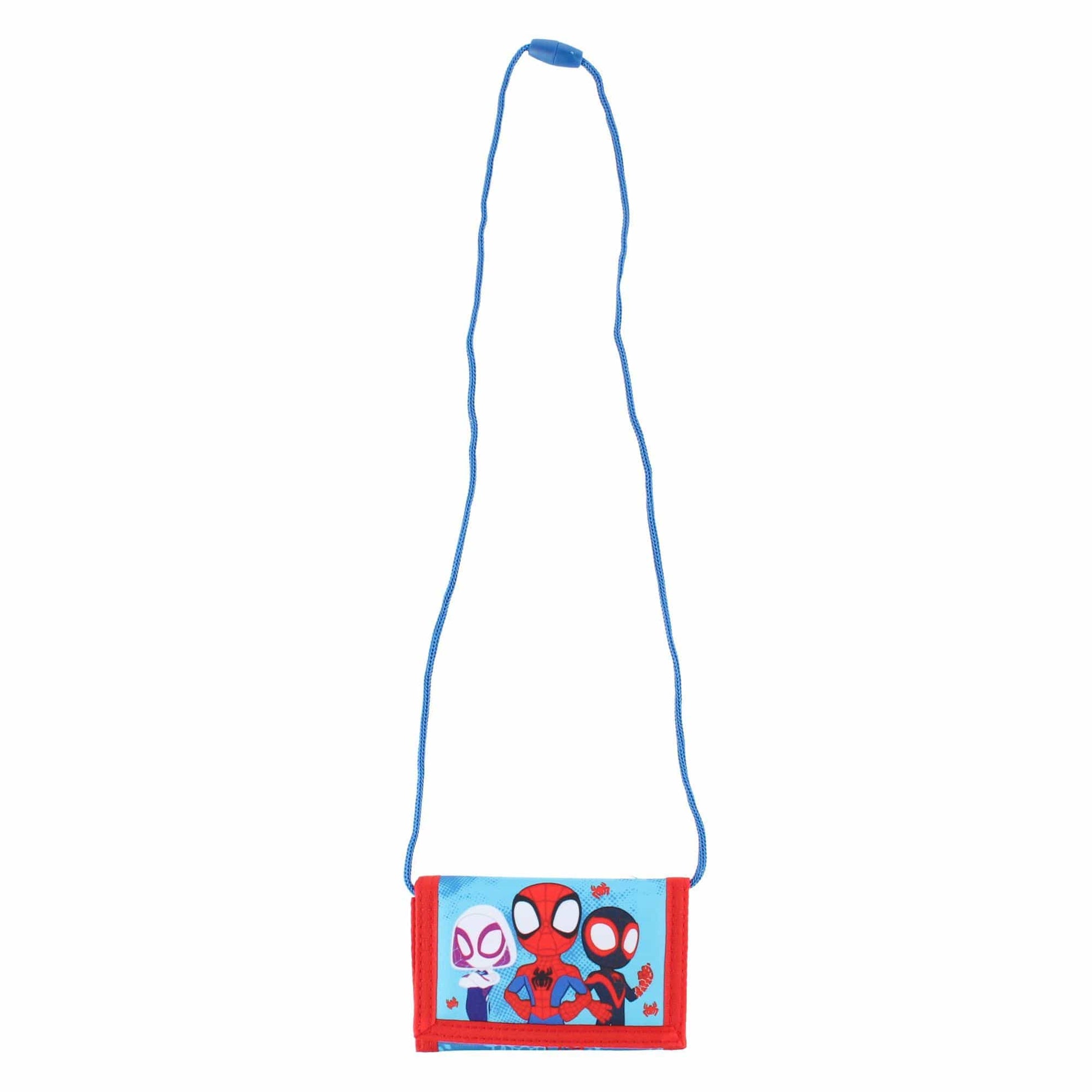Textiel Trade Kid's Marvel Spiderman Multiverse Team Spidey Tri-Fold Wallet - Blue