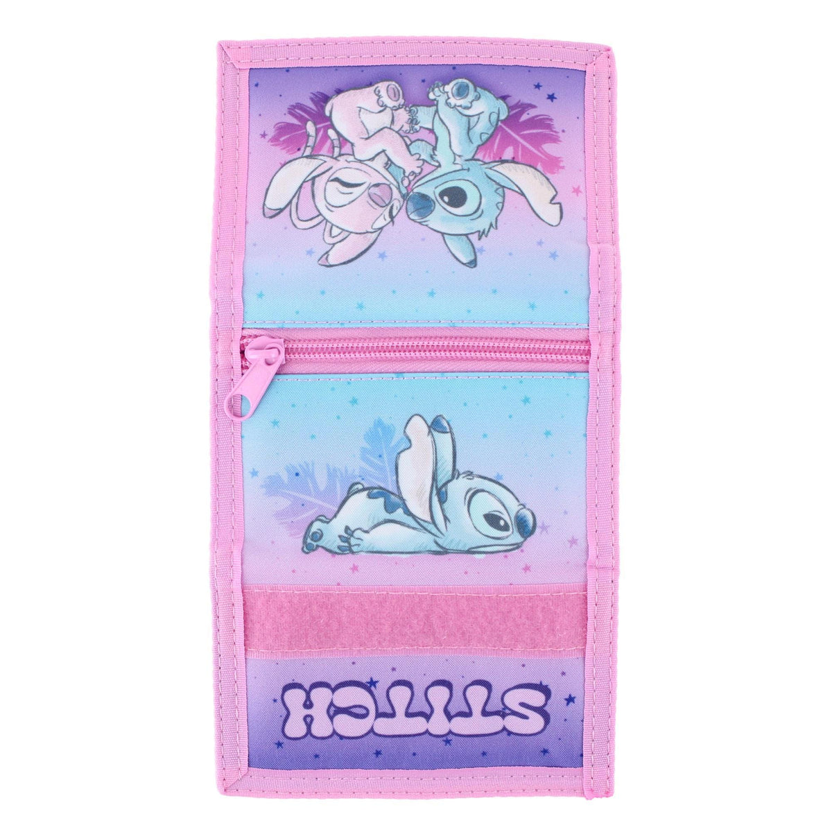 Textiel Trade Disney's Kids Lilo & Stitch with Angel Tri-Fold Wallet - Pink