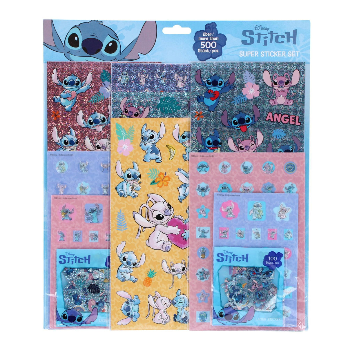 Textiel Trade Disney's Kid's Lilo & Stitch 500 Piece Sticker Set - Disney's Kid's Lilo & Stitch 500 Piece Sticker Set