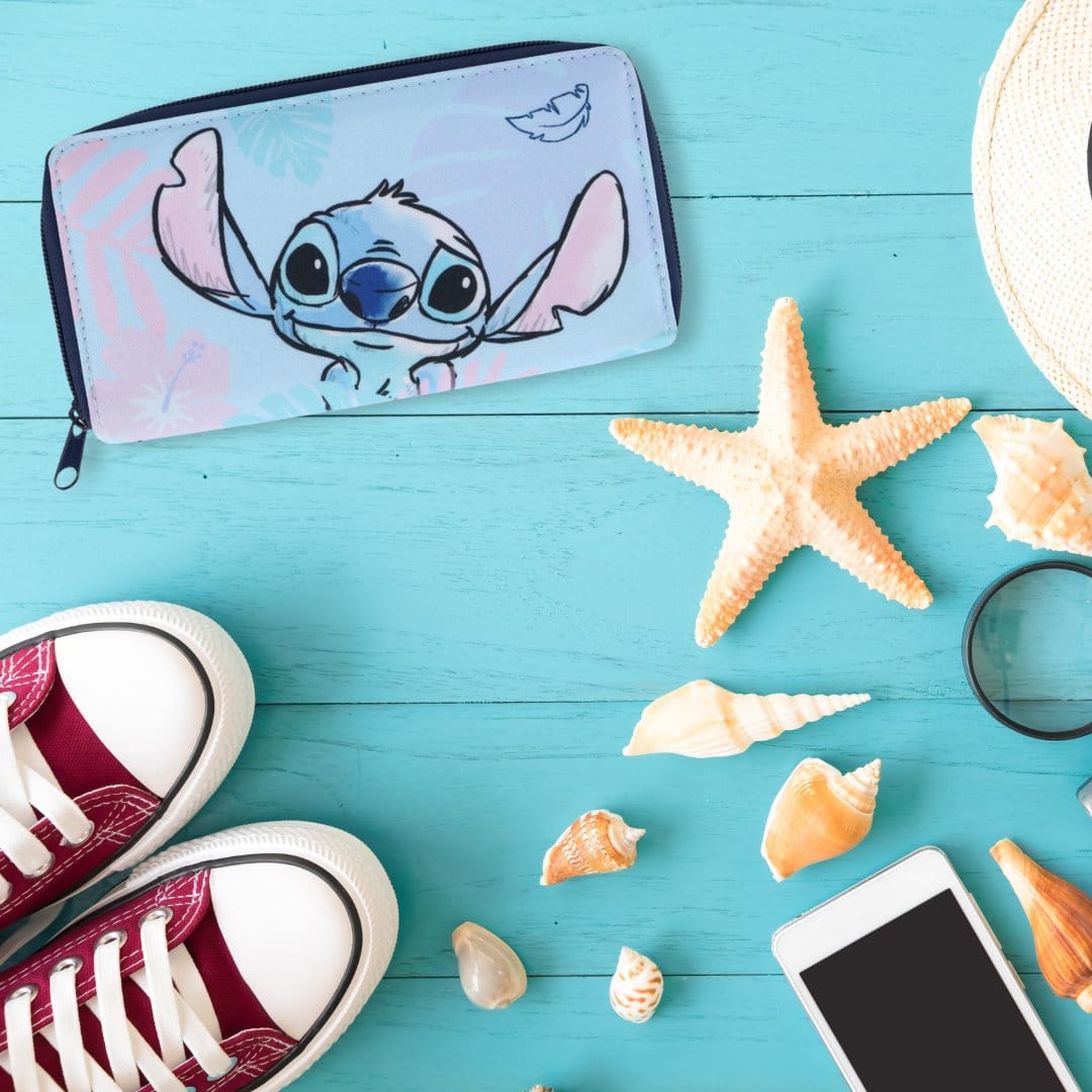 Textiel Trade Women's Disney Lilo and Stitch Organizer Wallet - Blue