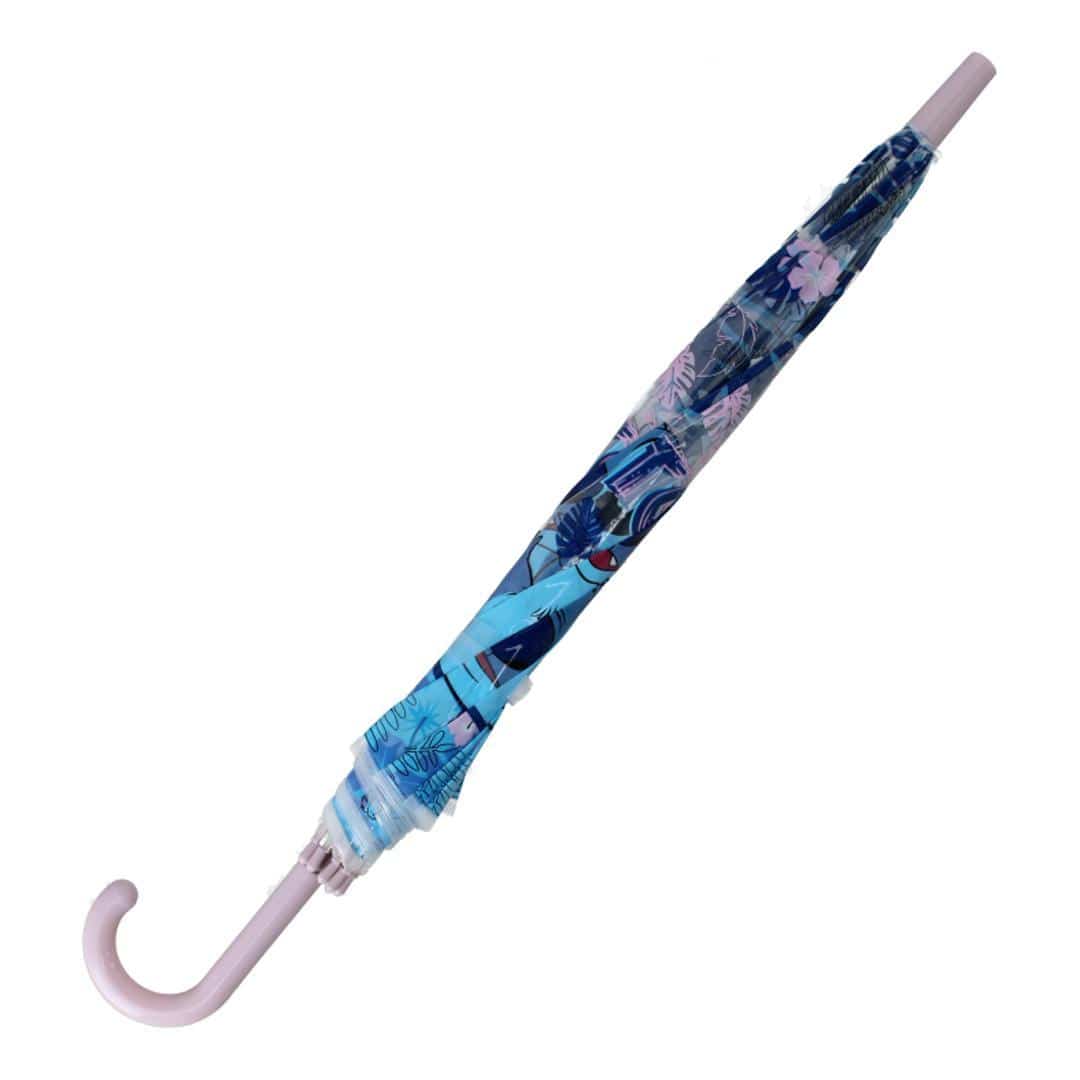 Textiel Trade Kids' Disney Lilo & Stitch Bubble Stick Umbrella - Blue