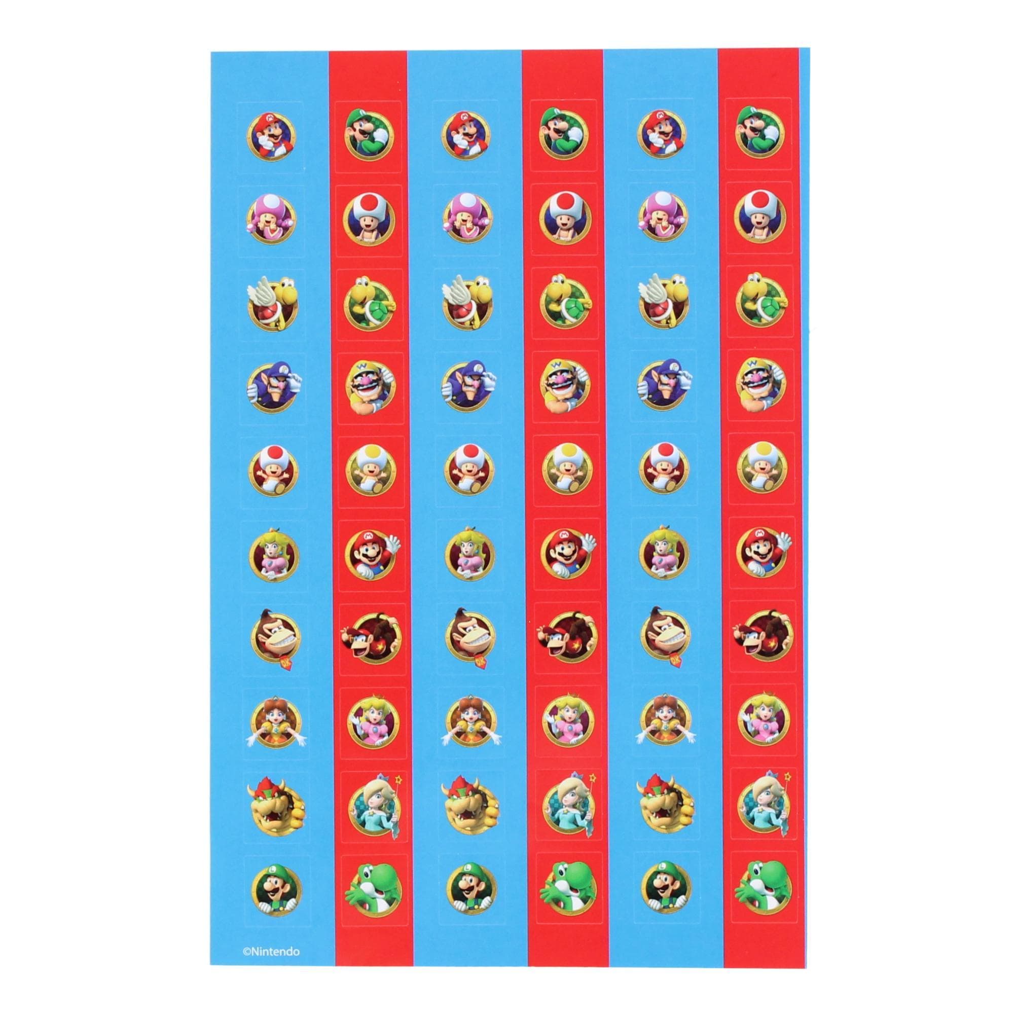 Textiel Trade Kid's Super Mario Brothers 500 Piece Sticker Set - Multiple