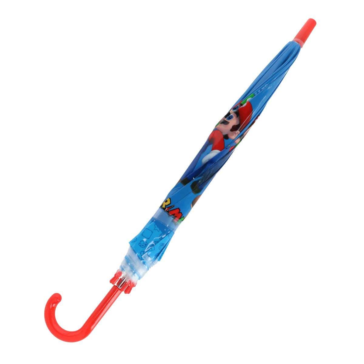 Textiel Trade Kids' Super Mario and Luigi Stick Umbrella - Blue