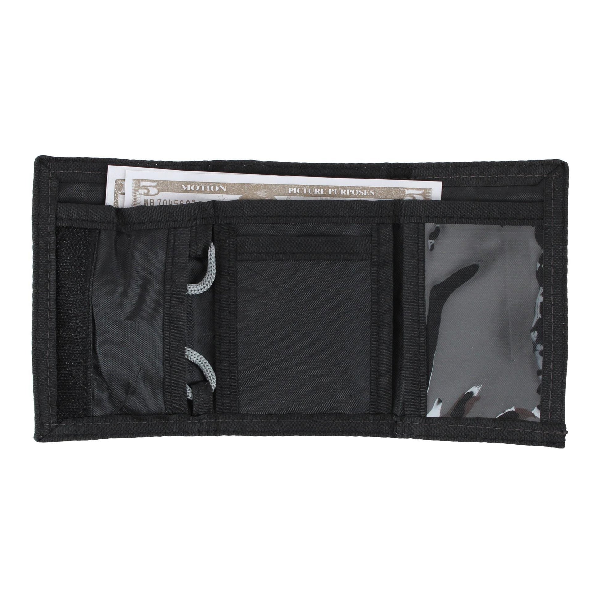 Textiel Trade Disney's Kid's Mandalorian & Grogu Tri-Fold Wallet - Black