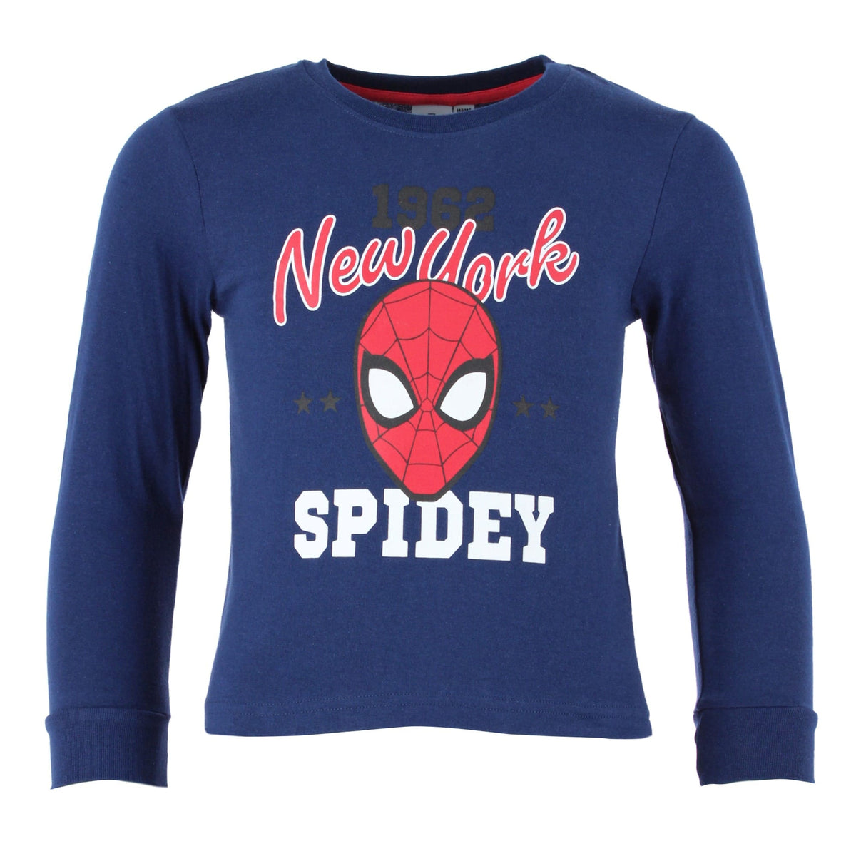 Textiel Trade Toddler Boys Spiderman Long Sleeve Pajama Set - Navy