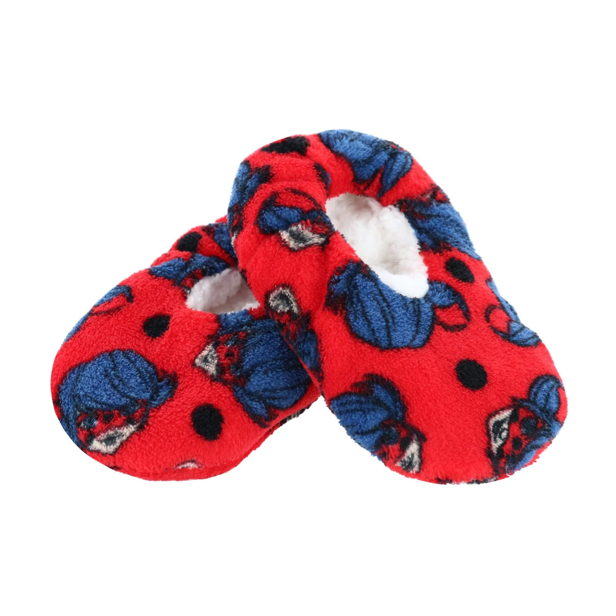 Textiel Trade Girl's Miraculous Ladybug Print Slippers - Red