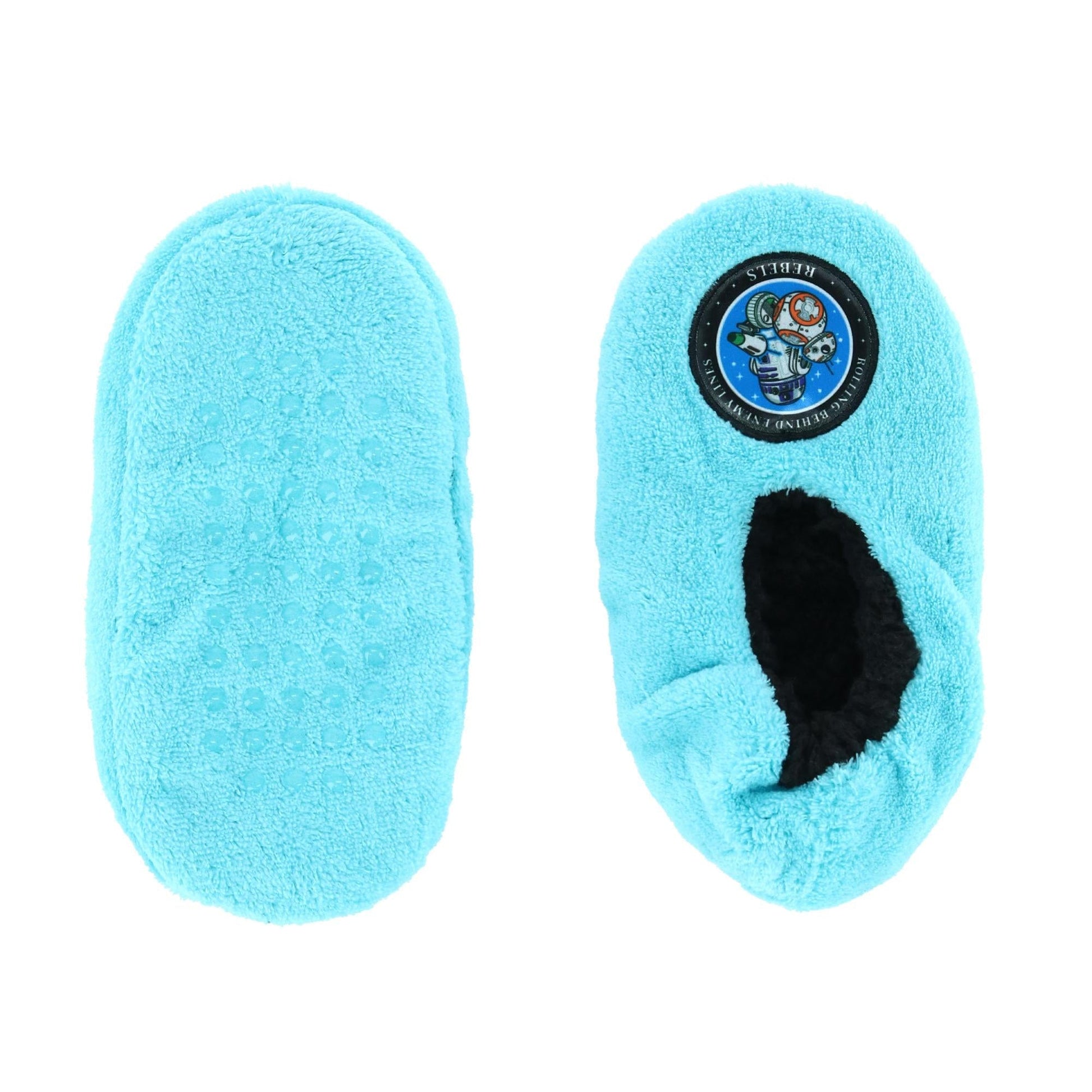 Textiel Trade Boy's Disney Star Wars BB-8 & R2D2 Slippers - Blue