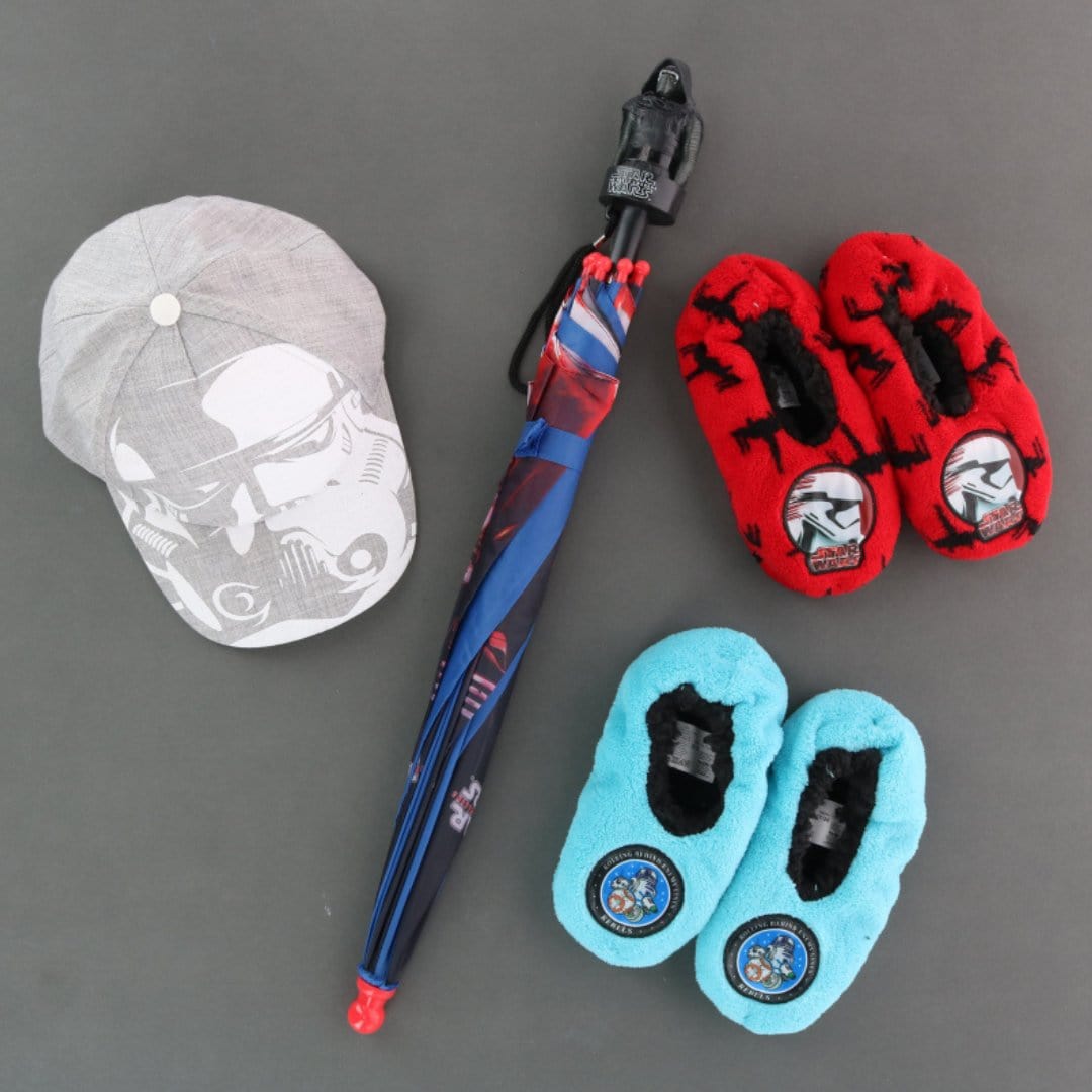 Textiel Trade Boy's Disney Star Wars BB-8 & R2D2 Slippers - Blue