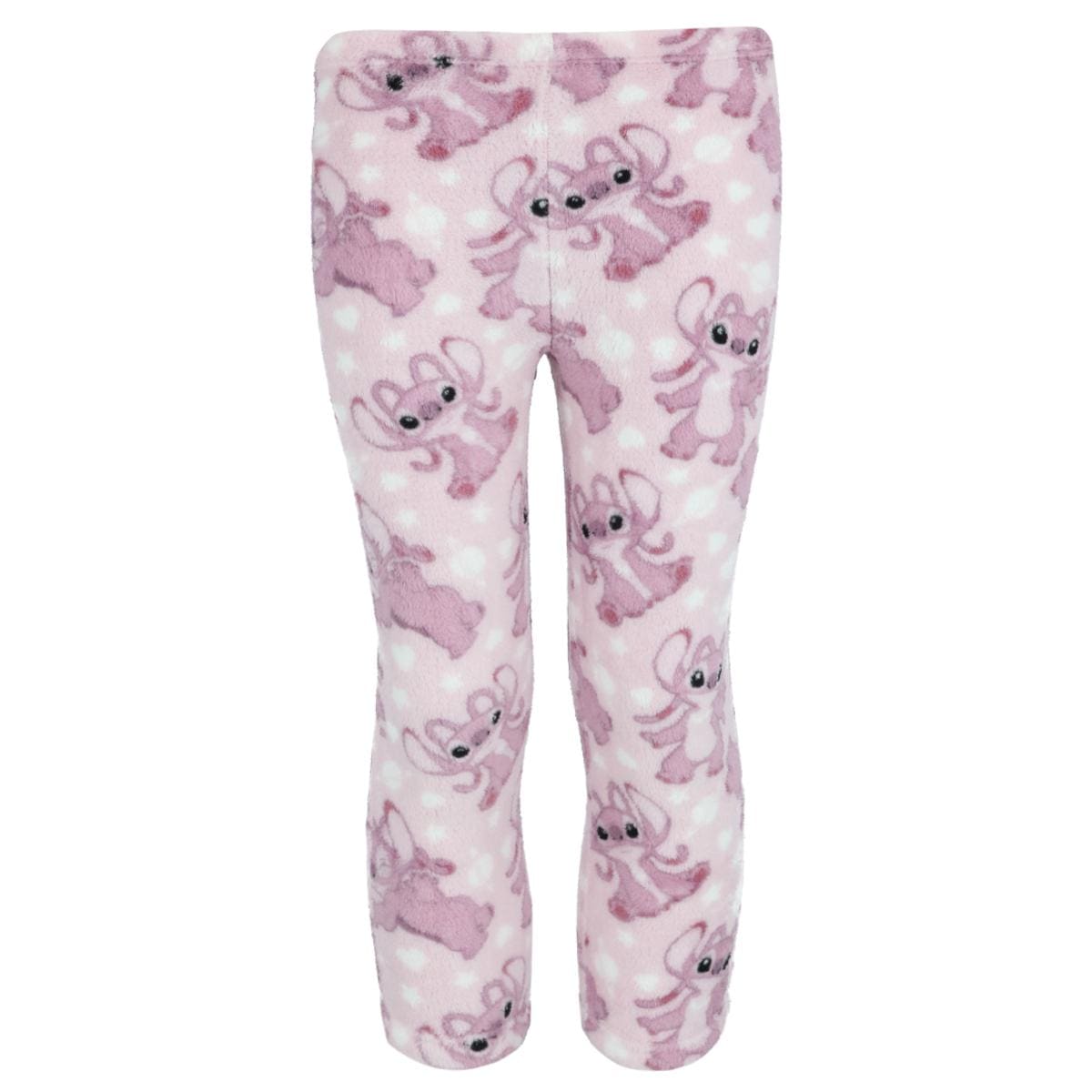 Textiel Trade Girl's Disney Lilo Stitch Fleece Pajama Set - Purple