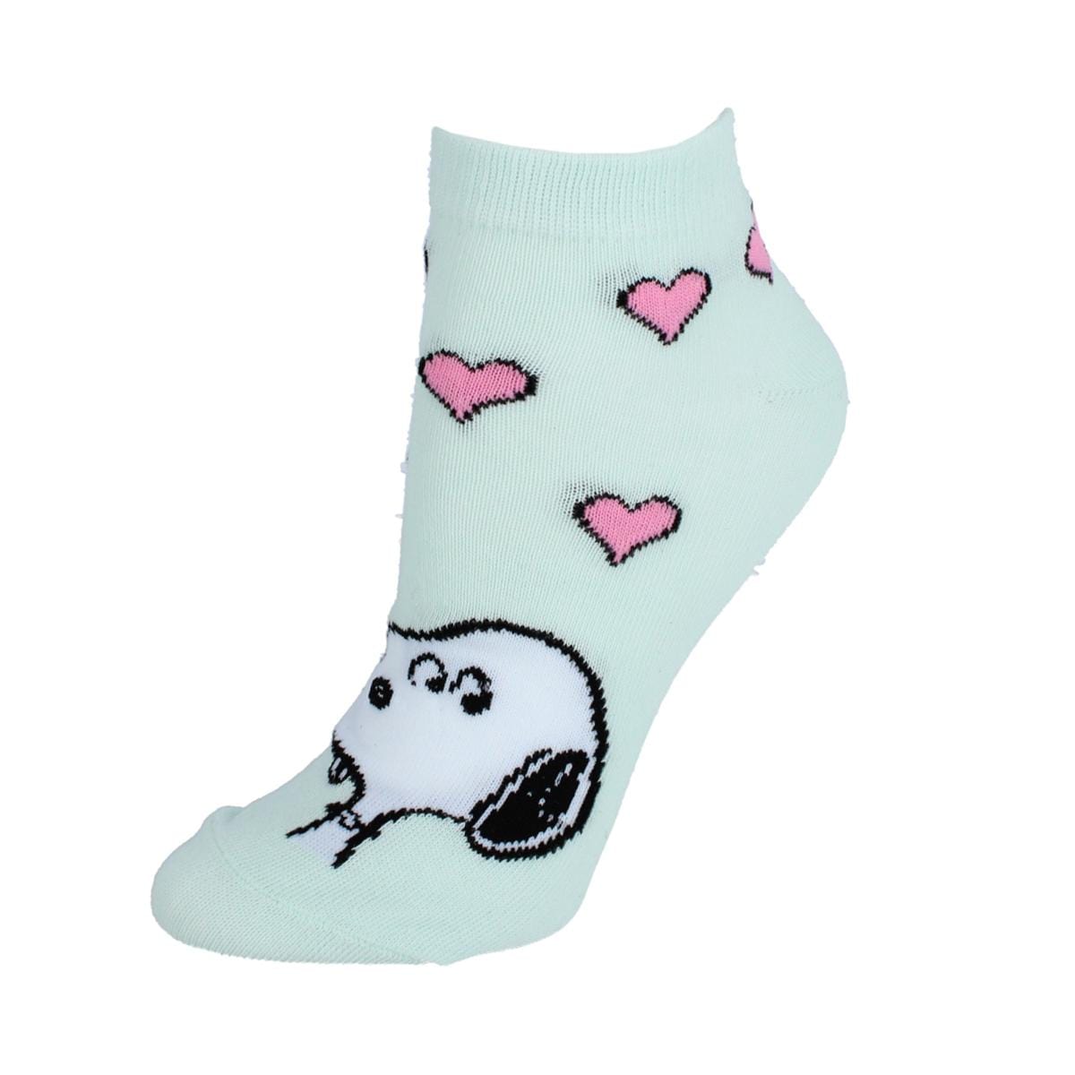 Textiel Trade Women's Peanuts Snoopy Sneaker Socks (3 Pair) - Multiple