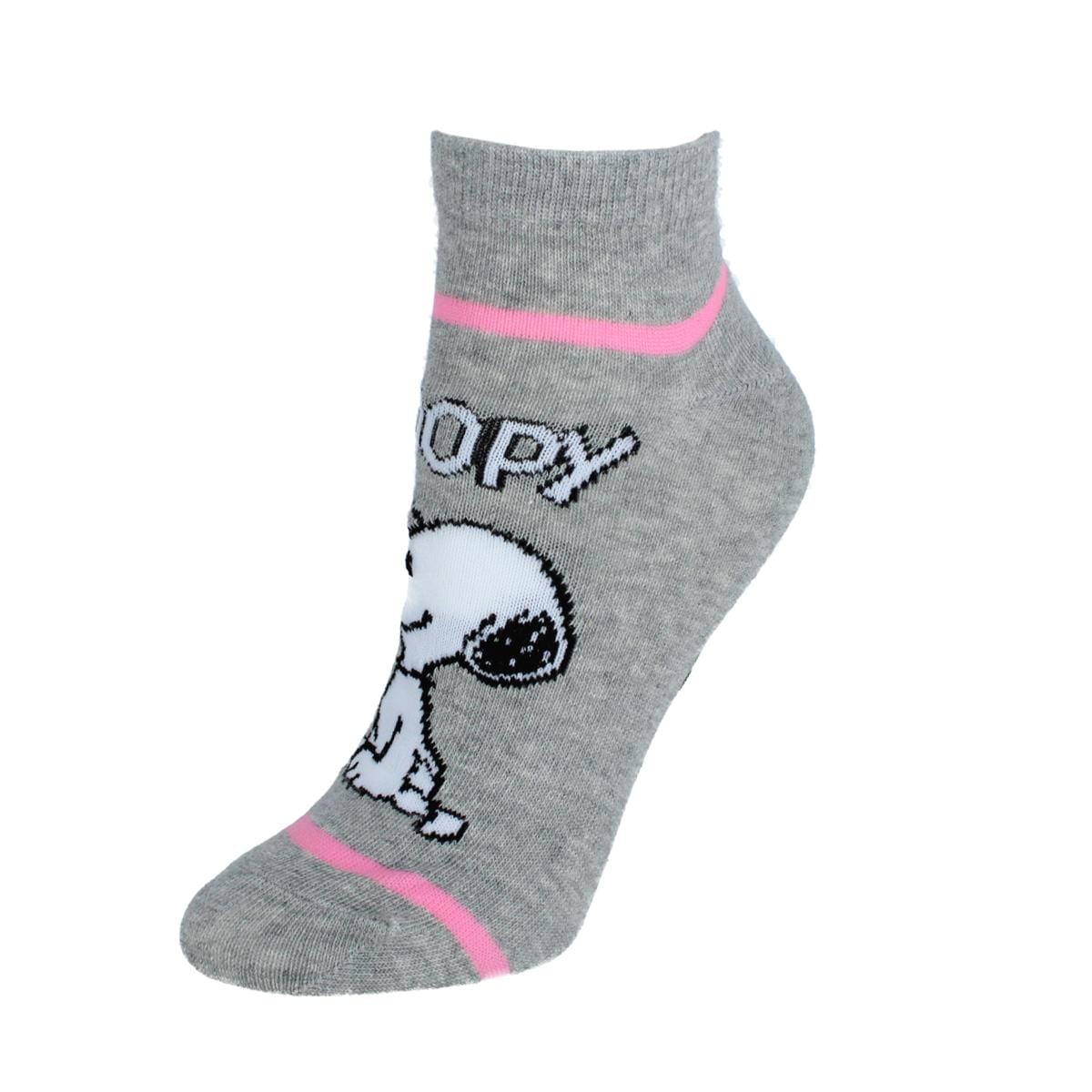 Textiel Trade Women's Peanuts Snoopy Sneaker Socks (3 Pair) - Multiple