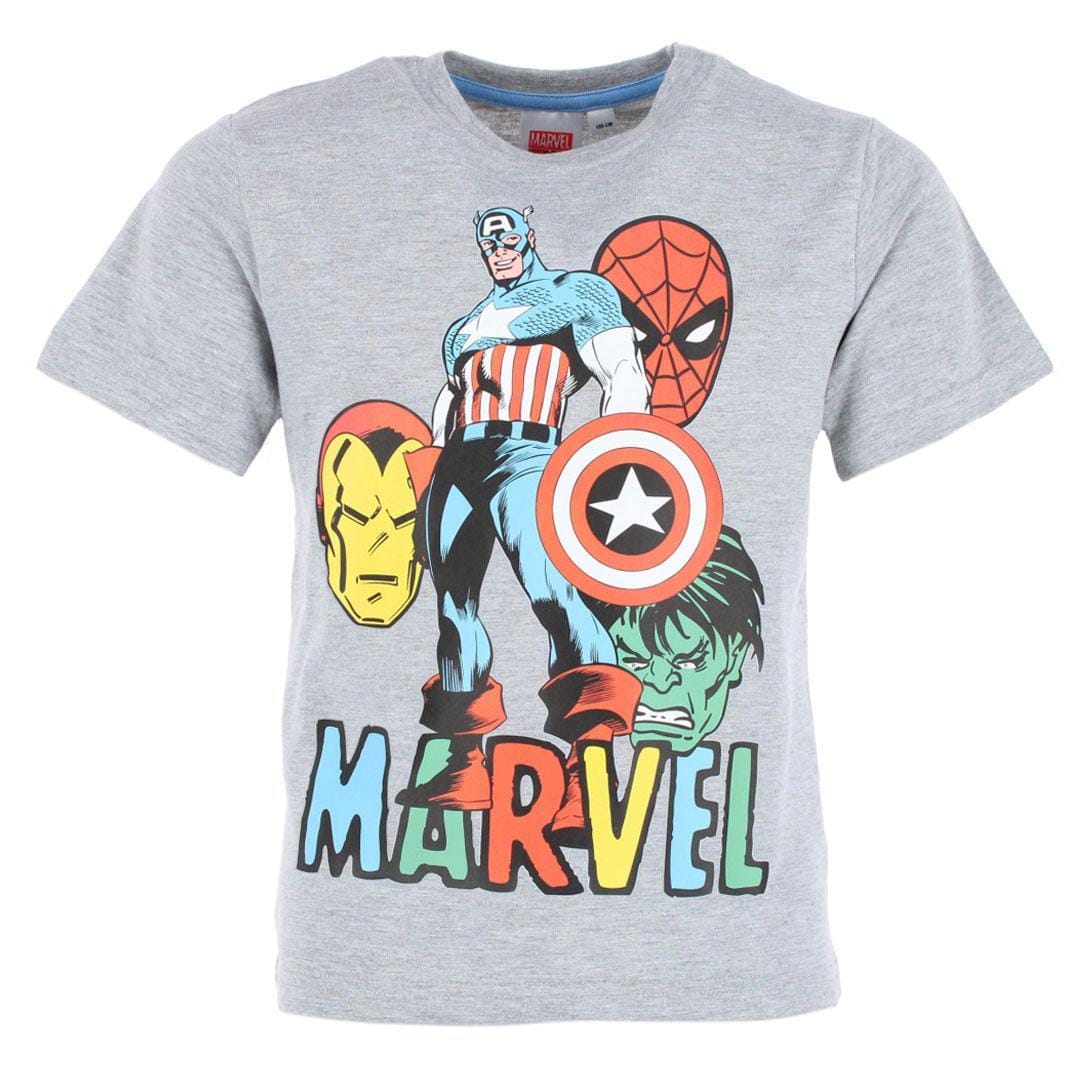 Textiel Trade Boy's Marvel Avengers Pajama Short Set - Gray