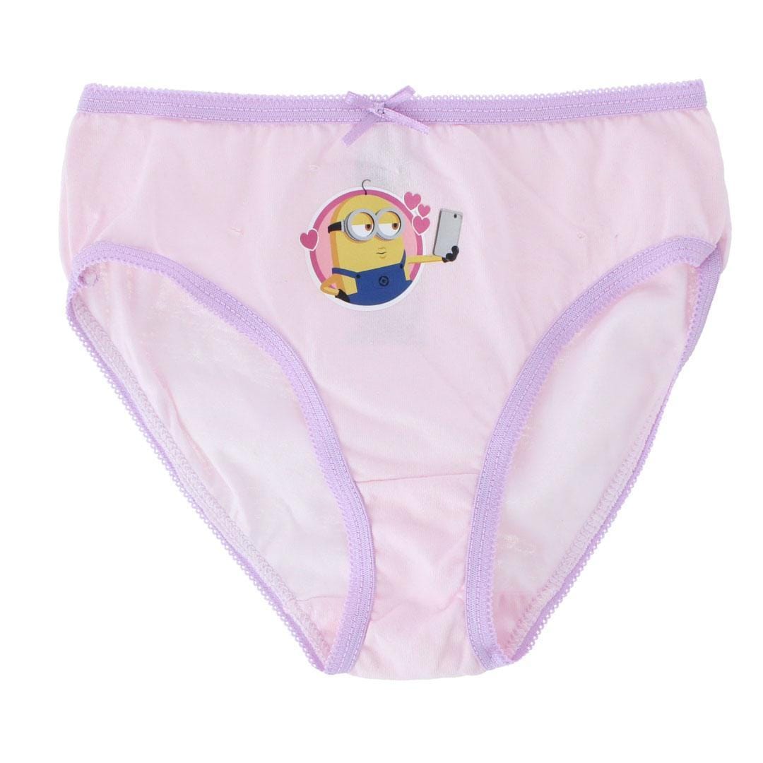Textiel Trade Girl's Minion Brief Underwear (3 Pack) - Assorted