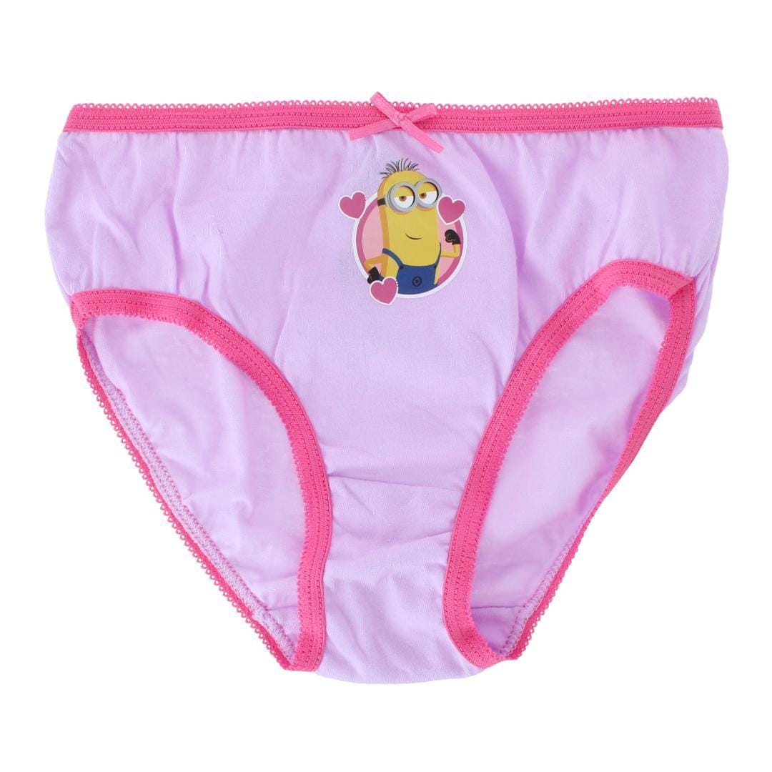Textiel Trade Girl's Minion Brief Underwear (3 Pack) - Assorted