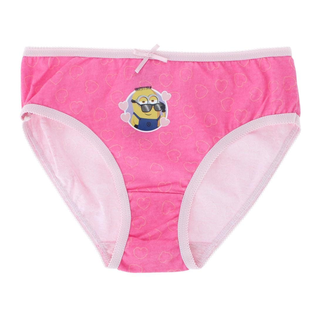 Textiel Trade Girl's Minion Brief Underwear (3 Pack) - Assorted