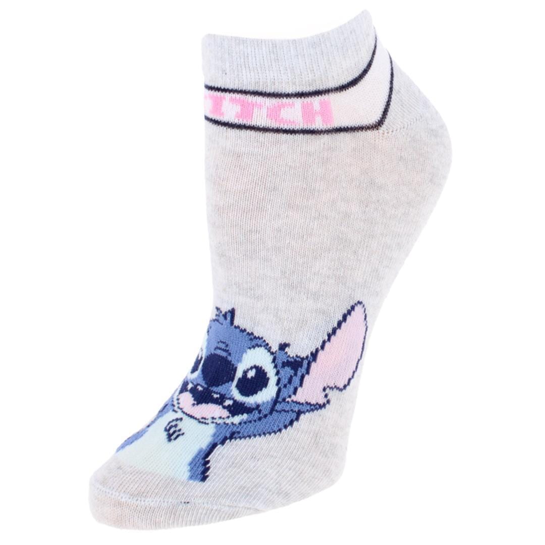 Textiel Trade Women's Disney Lilo & Stitch Sneaker Socks (3 Pair) - Multiple