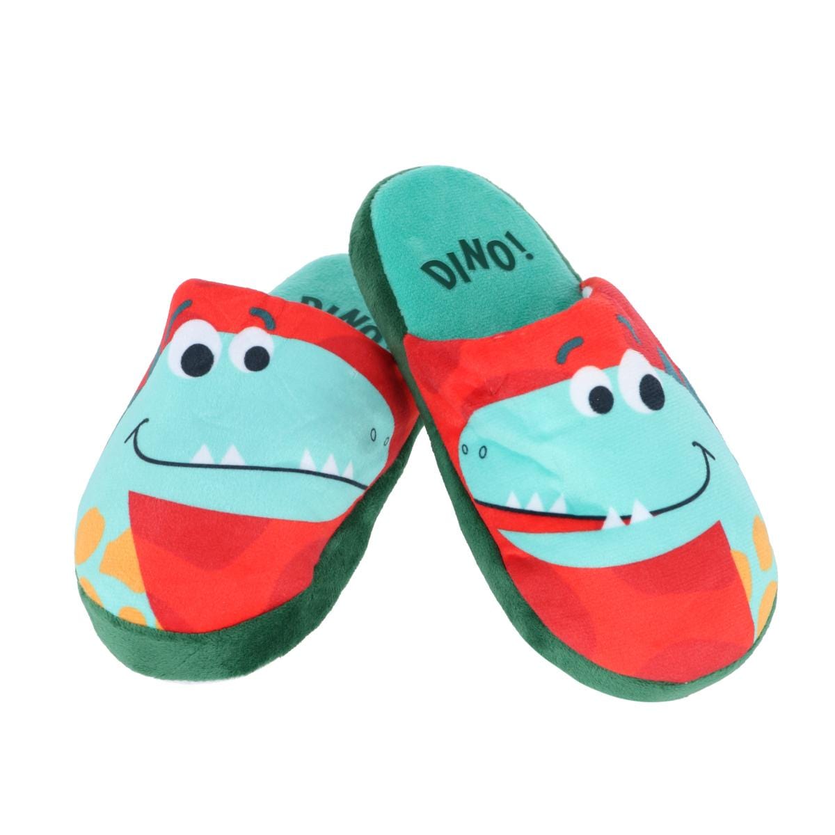 Textiel Trade Kids' Fun Dino Slide-On Slippers - Multi