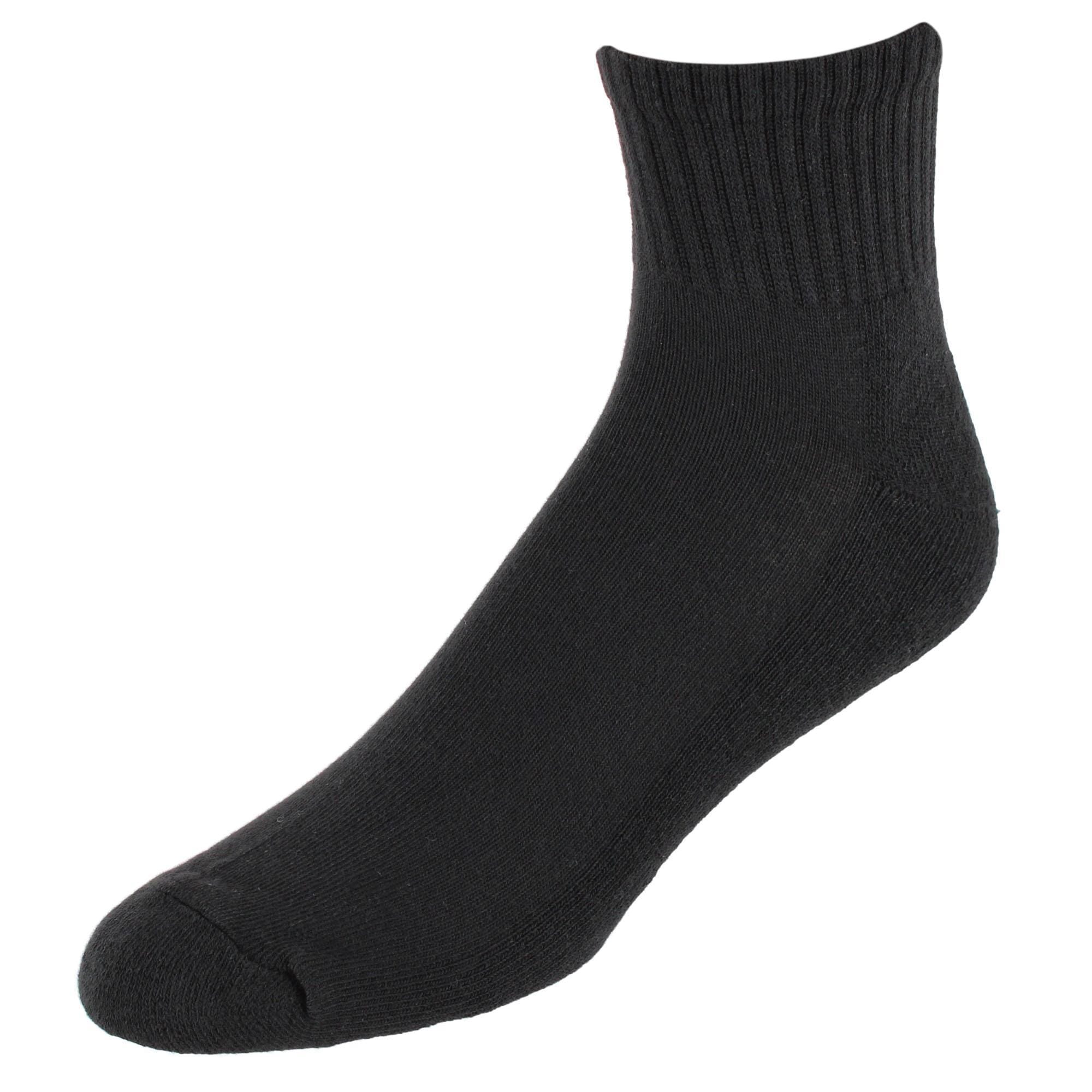 CTM® Men's Half Cushioned Assorted Colors Quater Socks (3 Pairs) - Mulitple