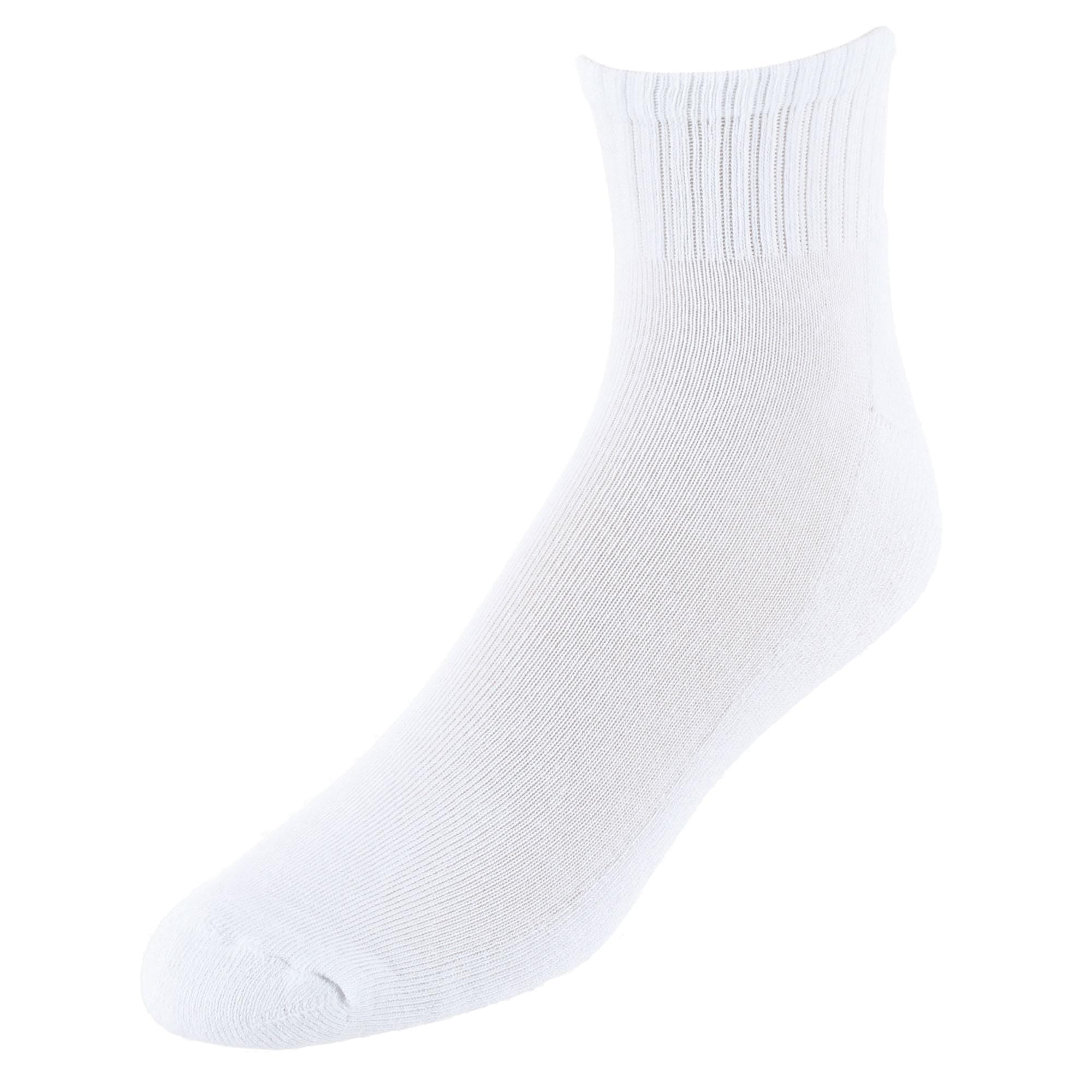 CTM® Men's Half Cushioned Assorted Colors Quater Socks (3 Pairs) - Mulitple