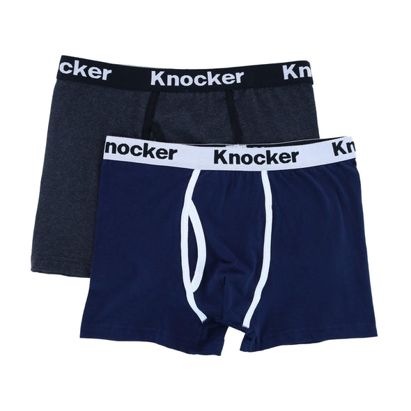 Men's Extended Size Boxer Briefs with Contrasting Trim