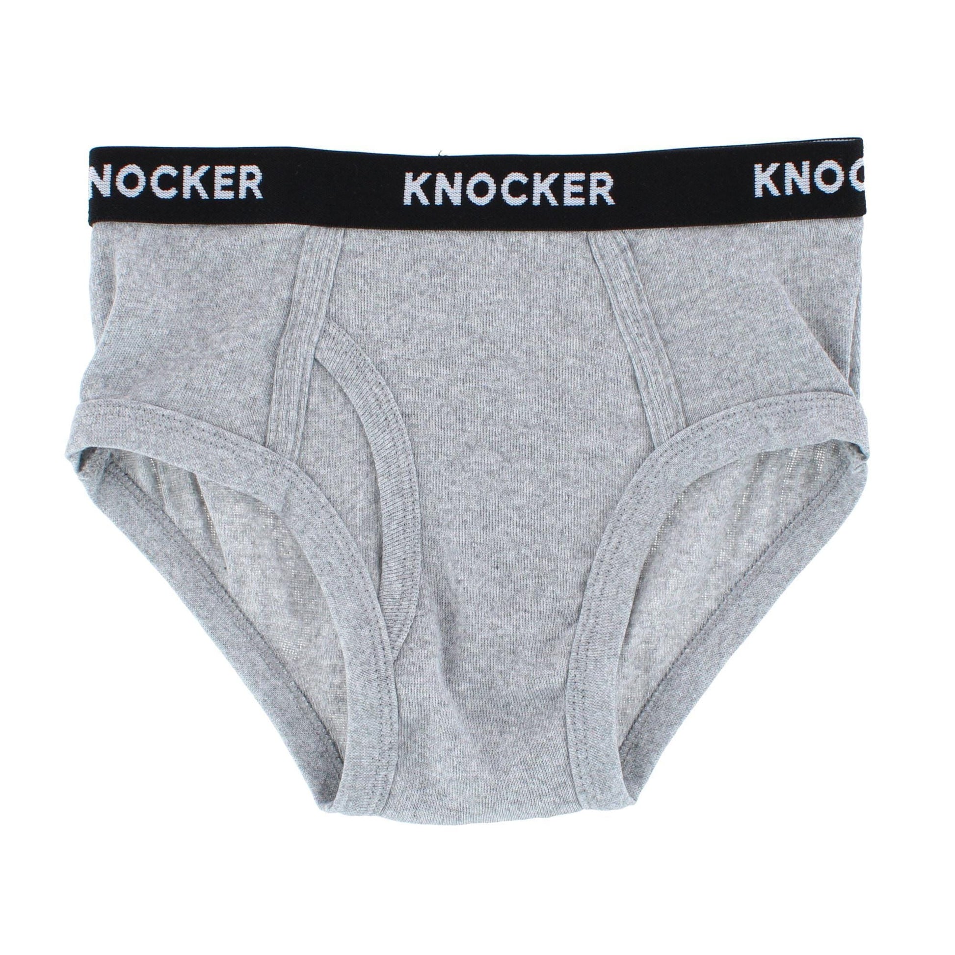 Knocker Boy's Cotton Band Briefs (3 Pack) - Multicolor