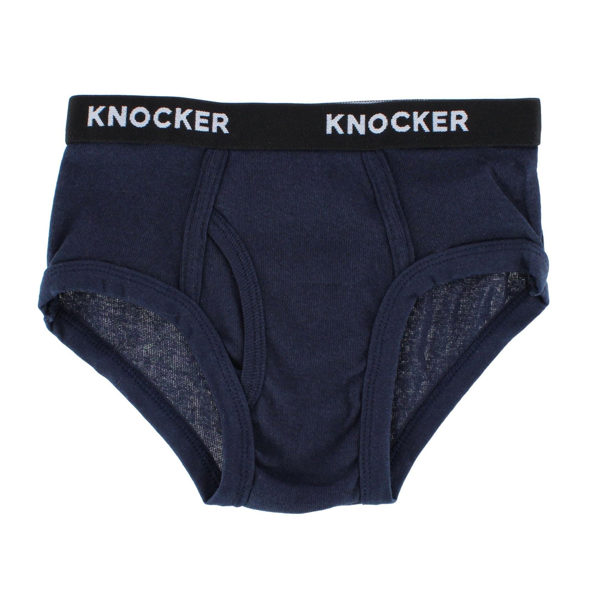 Knocker Boy's Cotton Band Briefs (3 Pack) - Multicolor