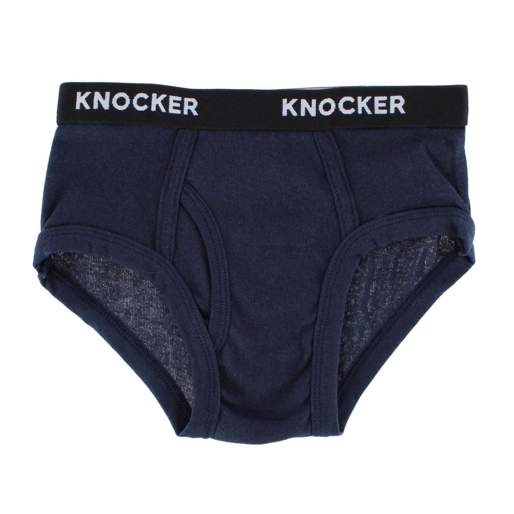 Knocker Boy's Cotton Band Briefs (3 Pack) - Multicolor