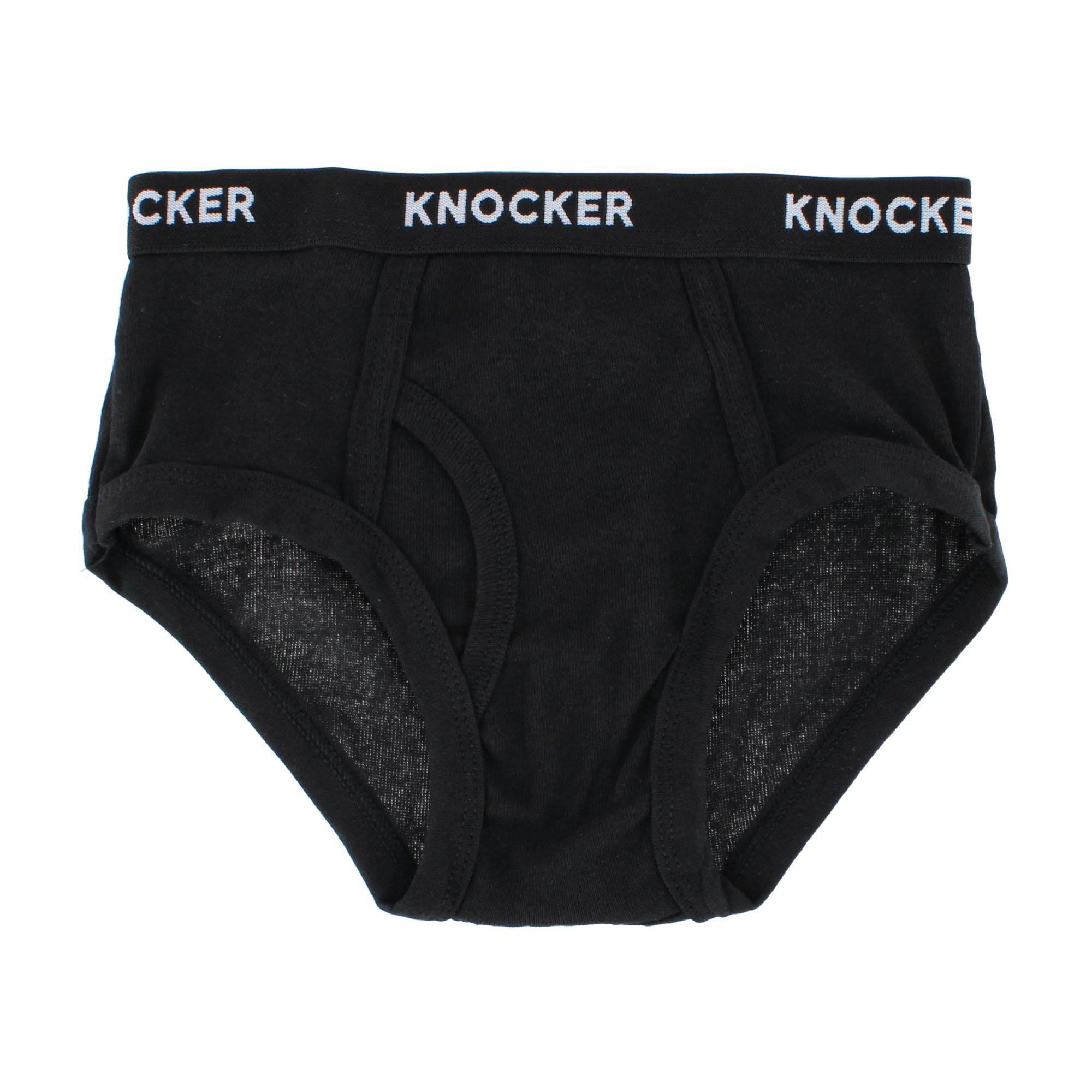 Knocker Boy's Cotton Band Briefs (3 Pack) - Multicolor