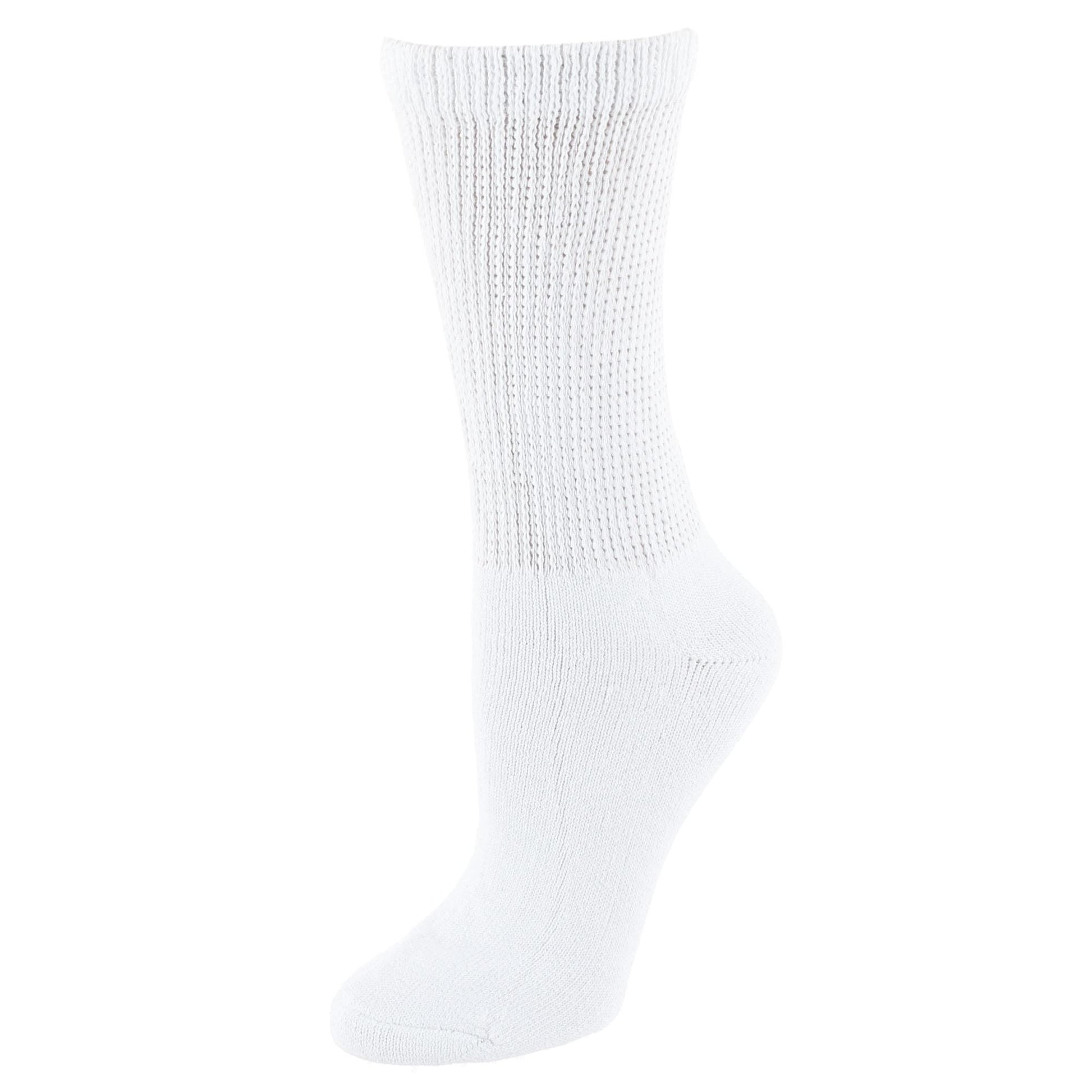 Buruka Women's Crew Comfort Diabetic Socks (3 Pairs)