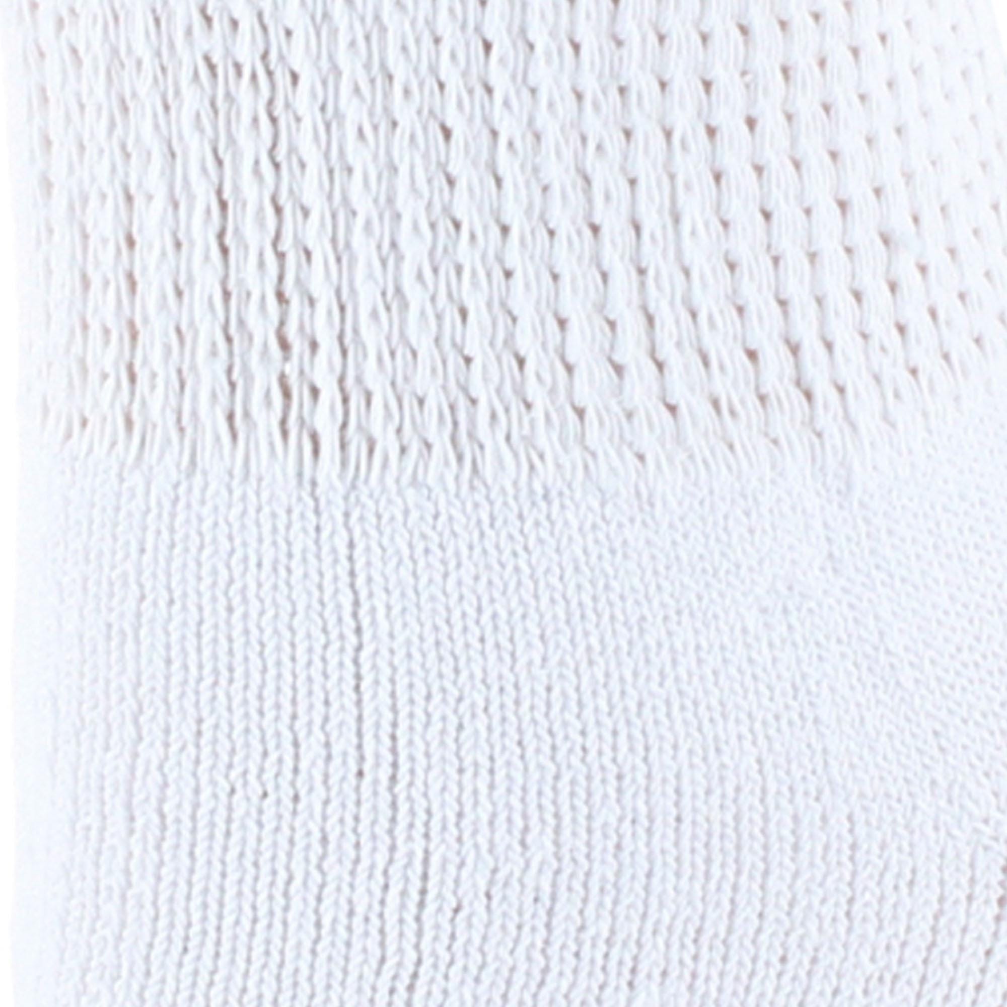 Buruka Women's Crew Comfort Diabetic Socks (3 Pairs) - White