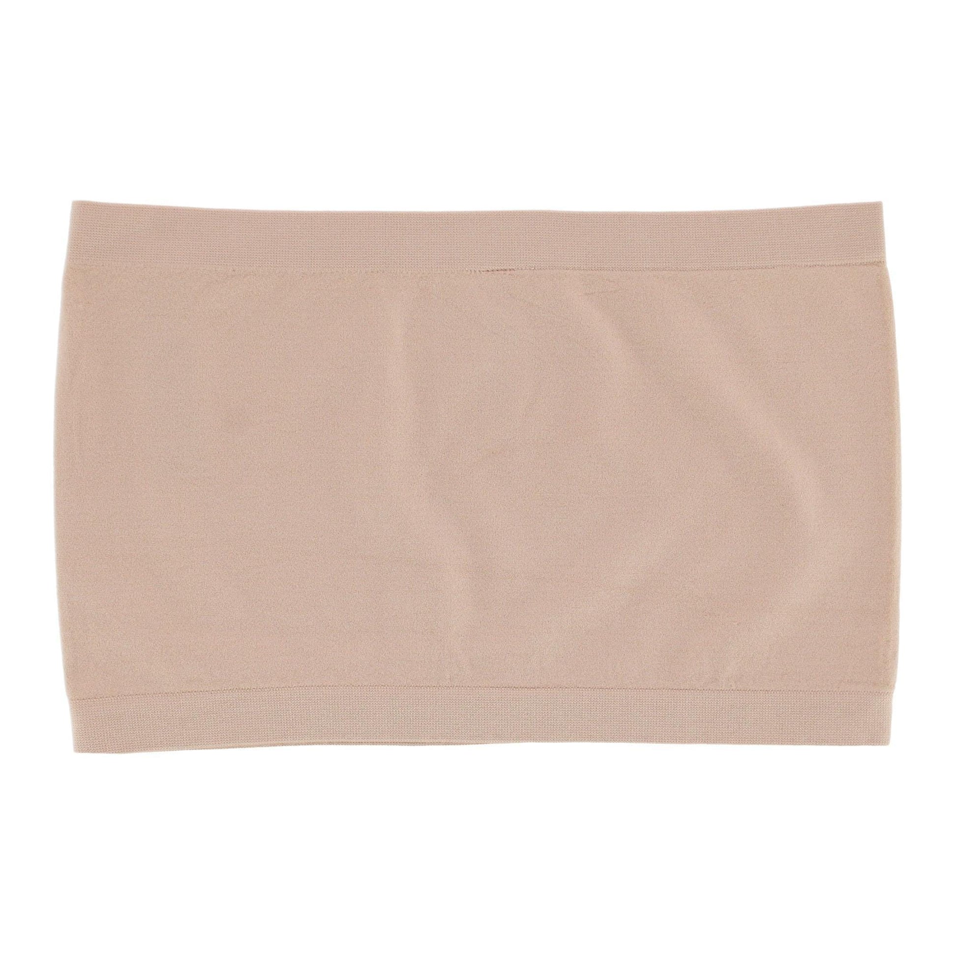 Mamia Women's Seamless No Pad Tube Bra (6 Pack) - Beige