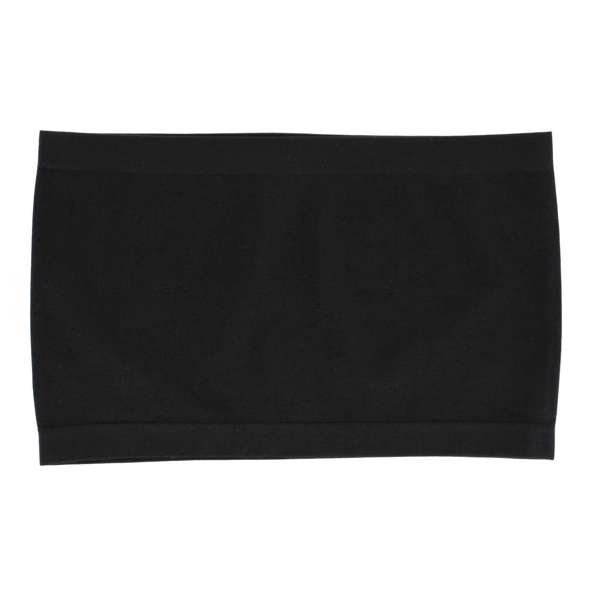 Mamia Women's Seamless No Pad Tube Bra (6 Pack) - Black