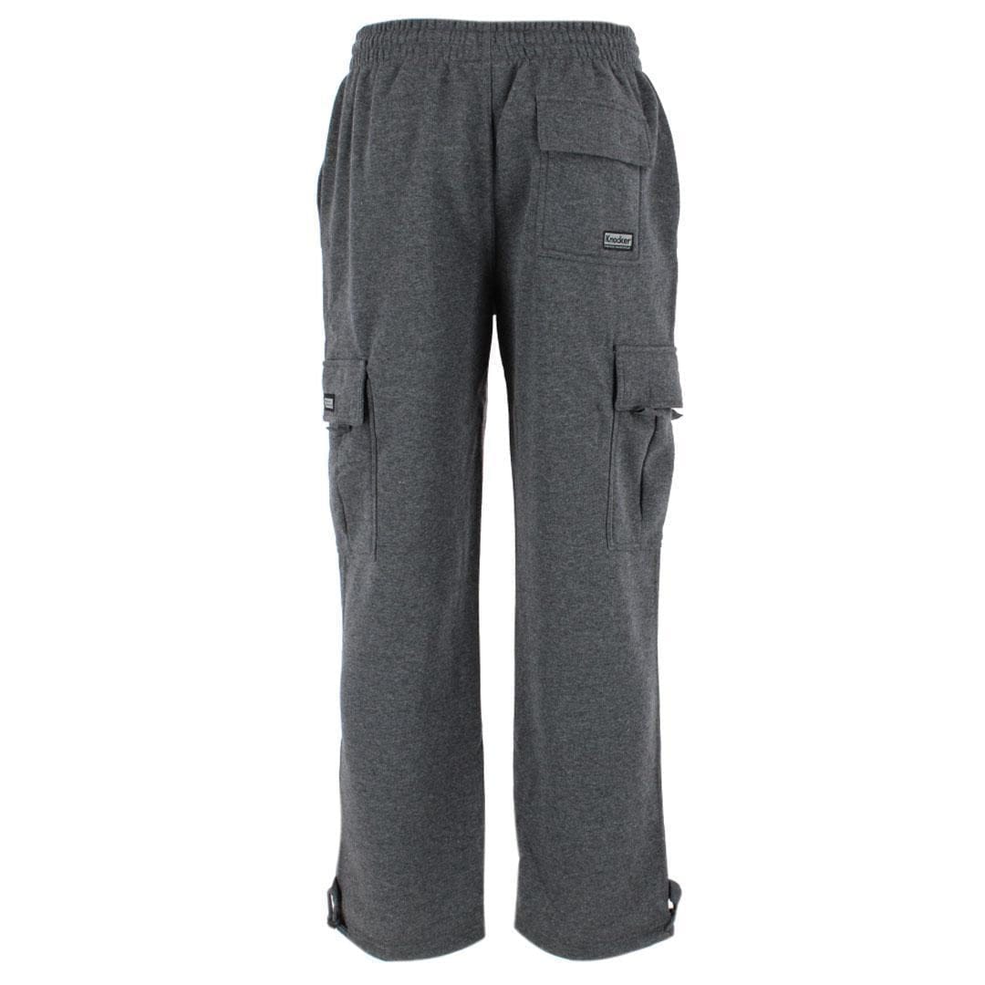 Knocker Men's Cargo Sweatpants - Charcoal