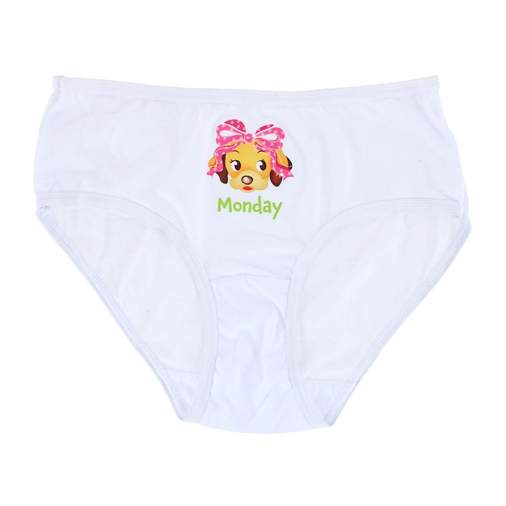 Mamia Girl's Cotton Animal Days of the Week Bikini Panty (6 Pack) - Multicolor
