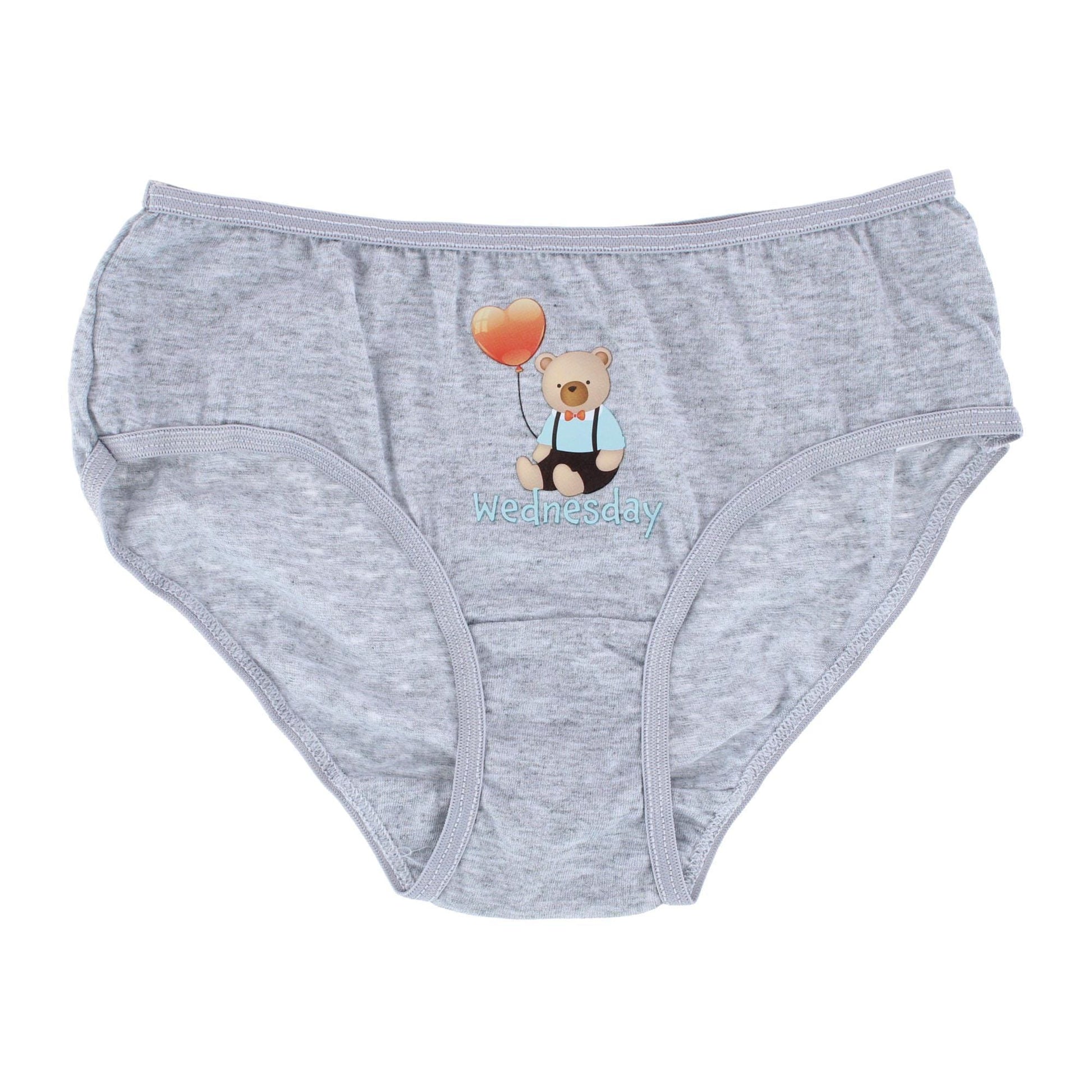 Mamia Girl's Cotton Animal Days of the Week Bikini Panty (6 Pack) - Multicolor