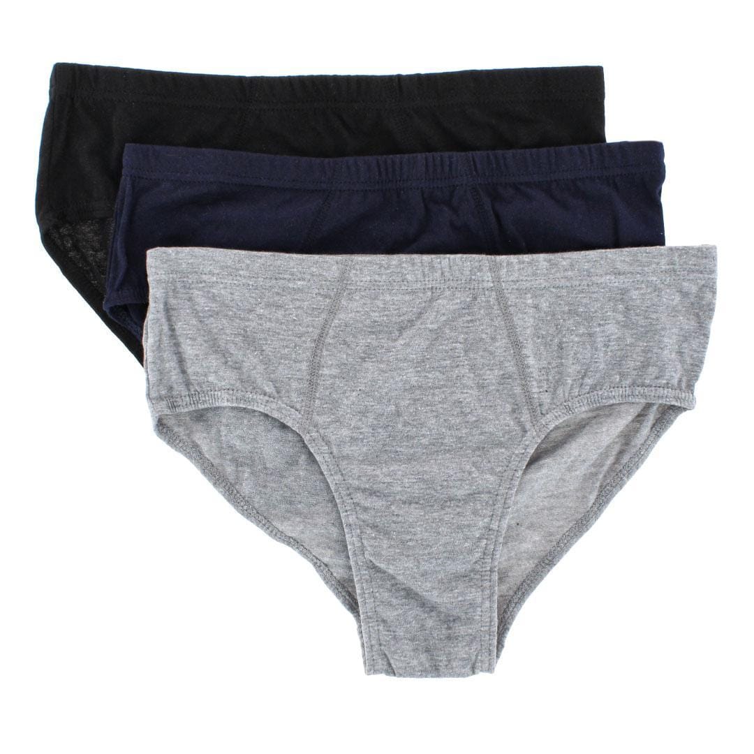 Knocker Men's Plain Color Bikini Briefs (3 Pack) - Assorted