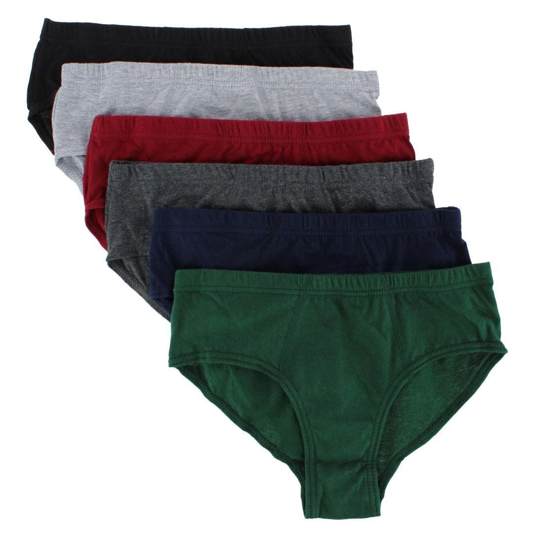 Knocker Men's Plain Color Bikini Briefs (3 Pack) - Assorted