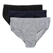 Men's Plain Color Bikini Briefs (3 Pack)